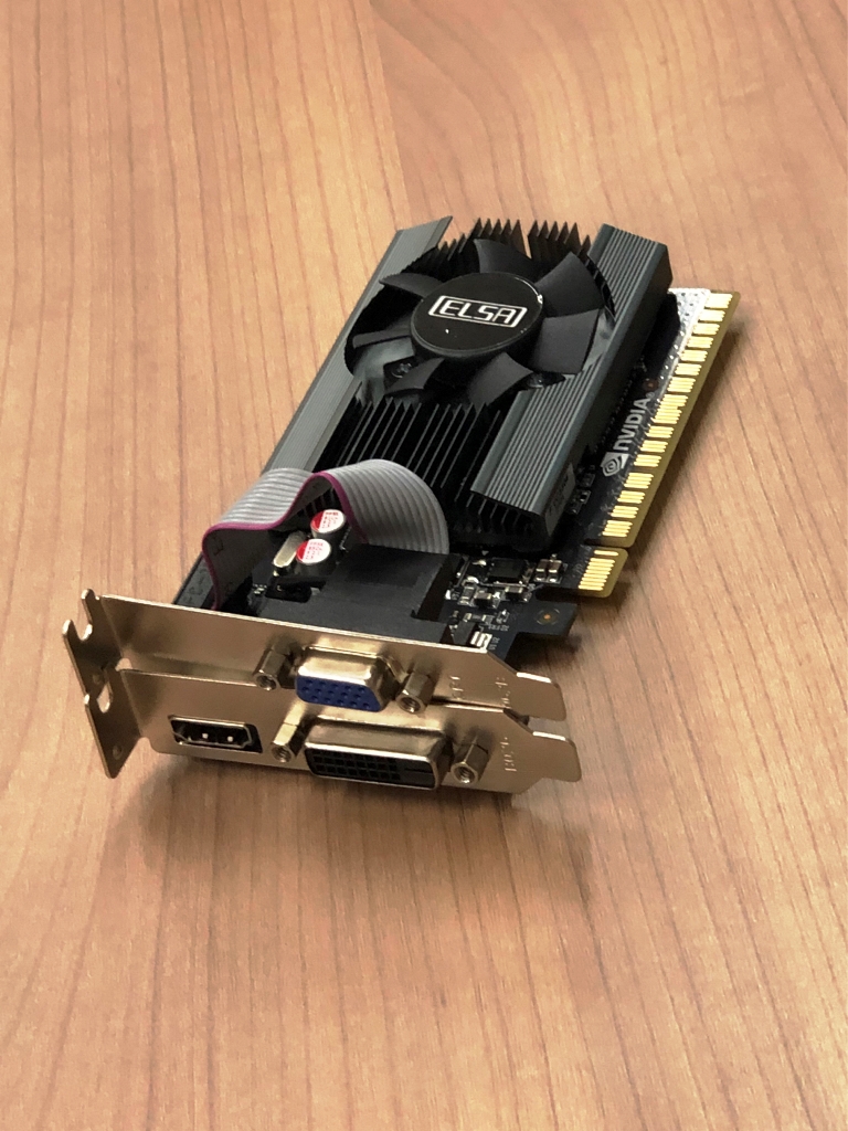 【処分価格！】中古 ELSA GeForce GT710 LP 2GB 両ブラケット付き