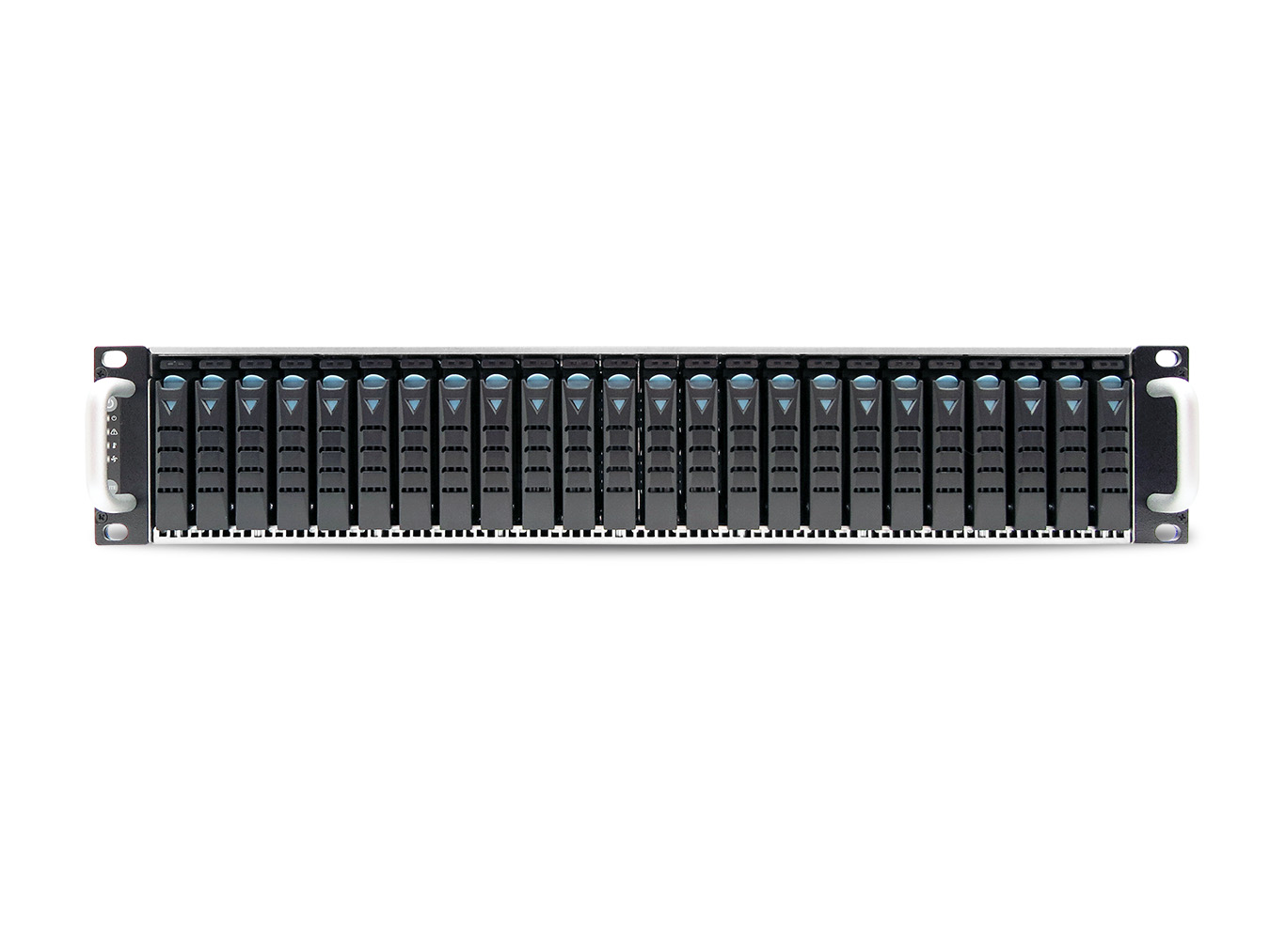 取寄 J2024-01-Single 2.5インチ 24ベイ 2Uラックマウント JBODエンクロージャ