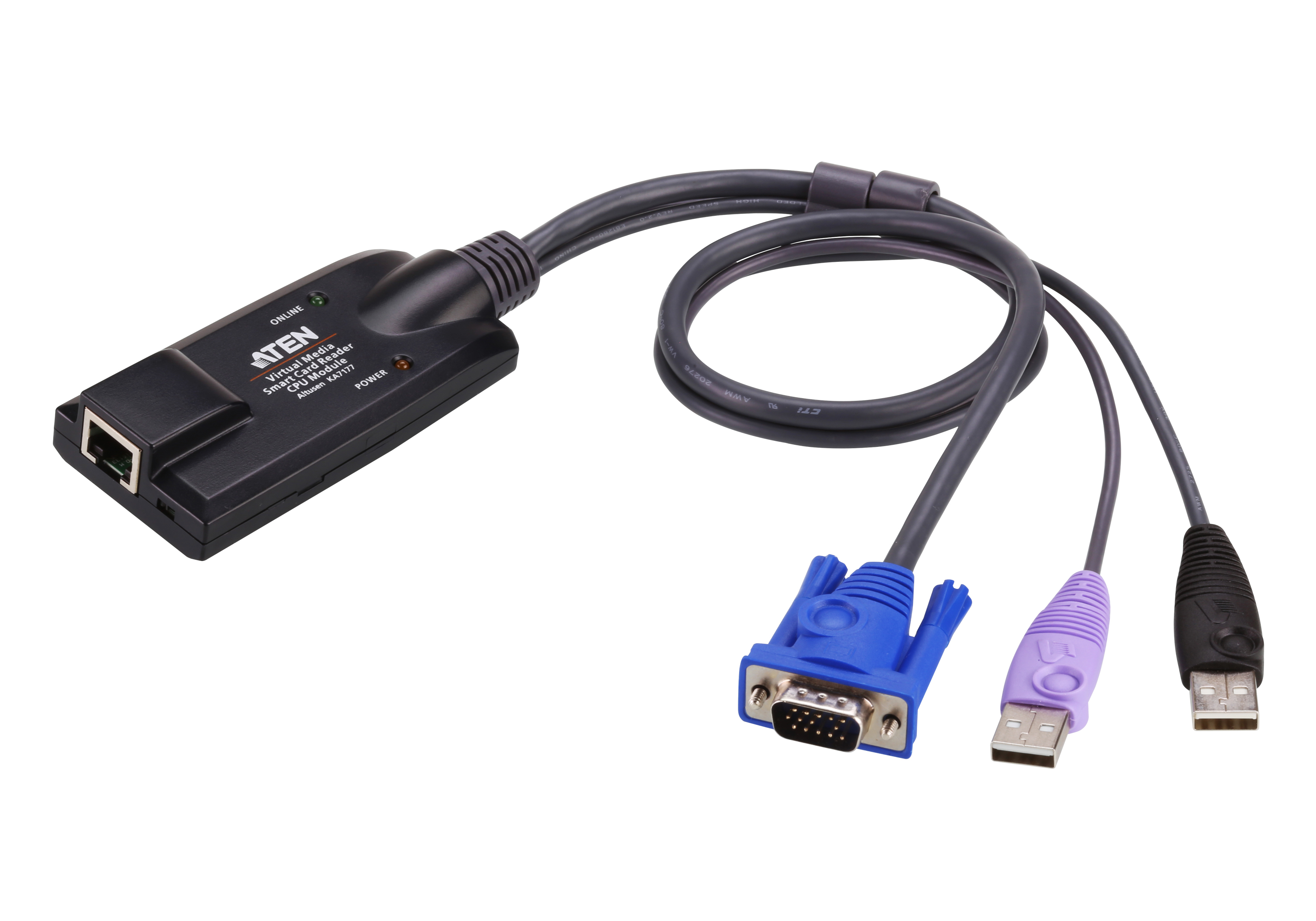 取寄 ATEN KA7177 バーチャルメディア・スマートカードリーダー対応USBコンピューターモジュール
