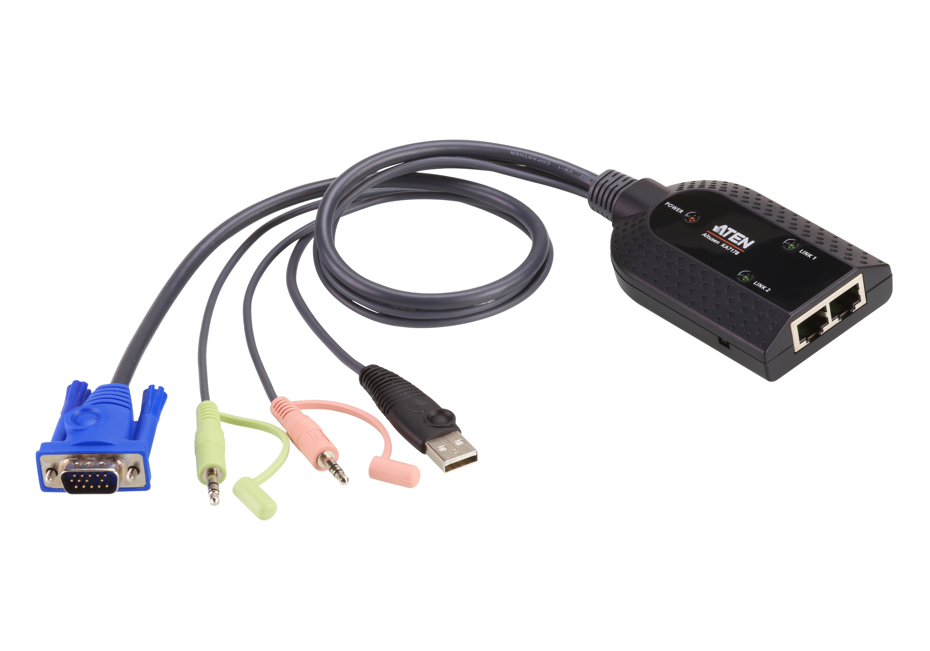取寄 ATEN KA7178 2バス・バーチャルメディア・オーディオ対応USBコンピューターモジュール