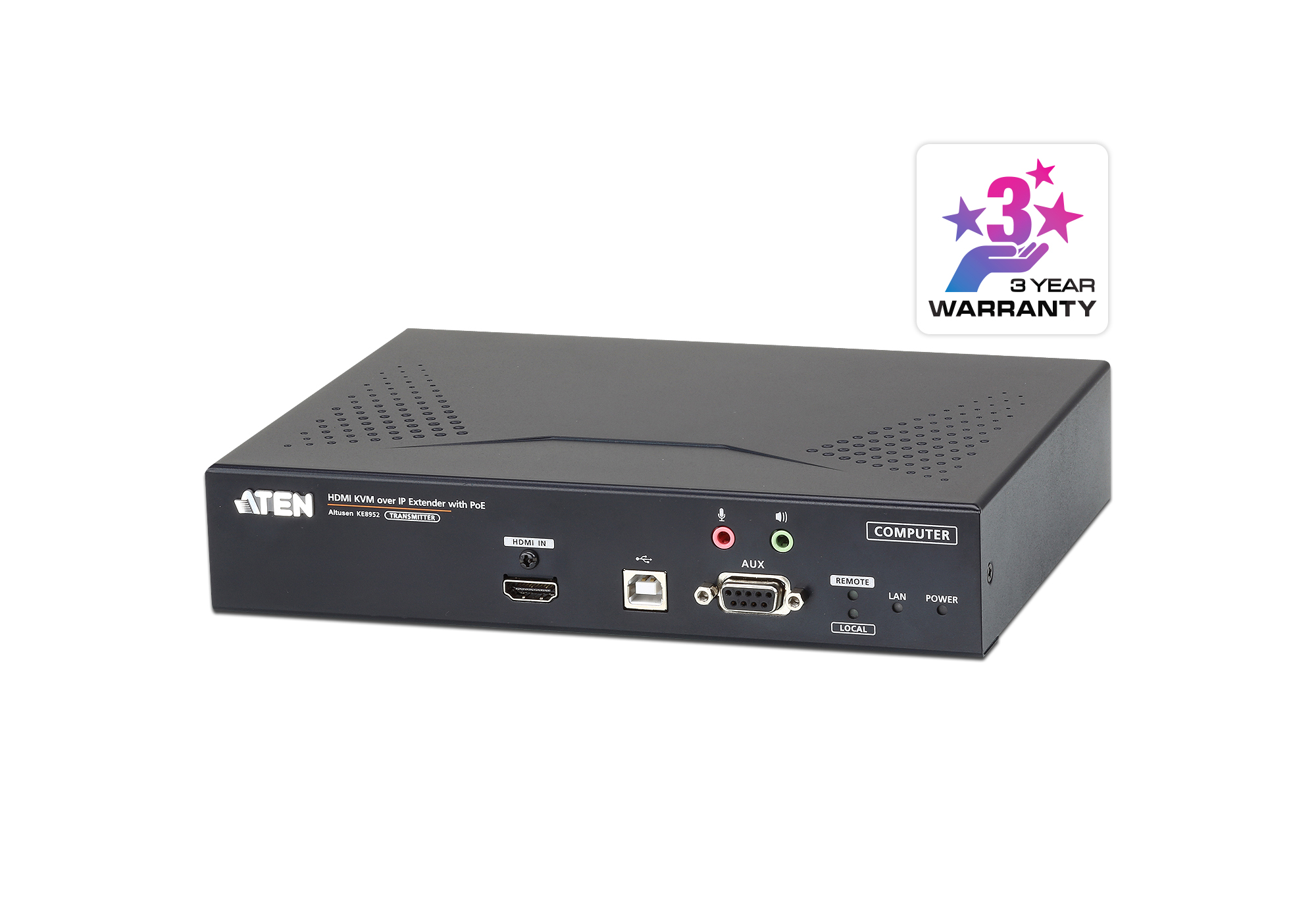 取寄 ATEN KE8952T HDMIシングルディスプレイIP-KVMエクステンダー　PoE対応トランスッター