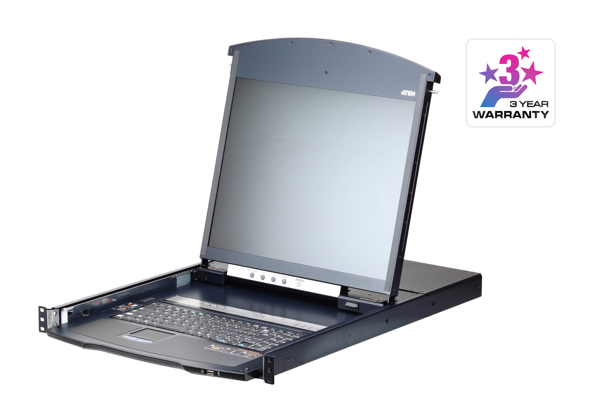 取寄 ATEN KL1108VNJJL 19インチ LCD IP-KVMドロワー 8ポート カテゴリ5e デュアルスライド