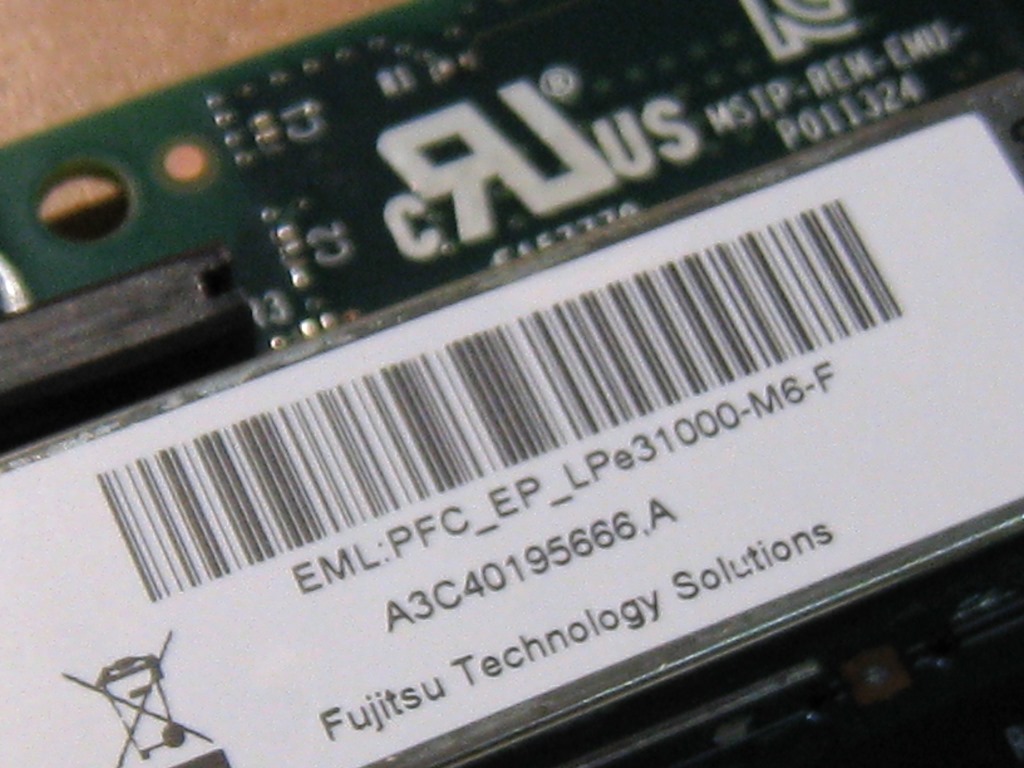 中古 Emulex LPe-1250 PCI-e 8Gb FC 1CH サーバOEM品 ロープロファイル