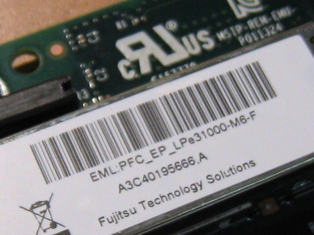 中古 Emulex LPe-31000 PCI-e 16Gb FC 1CH サーバーOEM品 ロープロファイル
