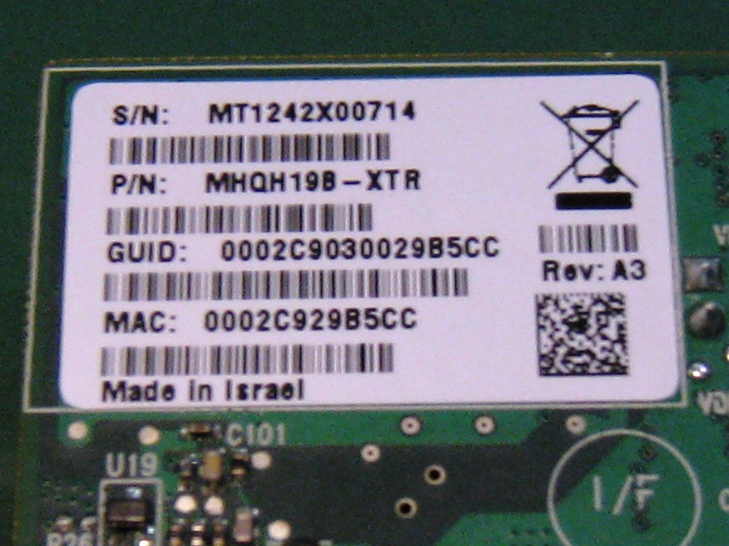 中古 メラノックス MHQH19B-XTR ConnectX-2