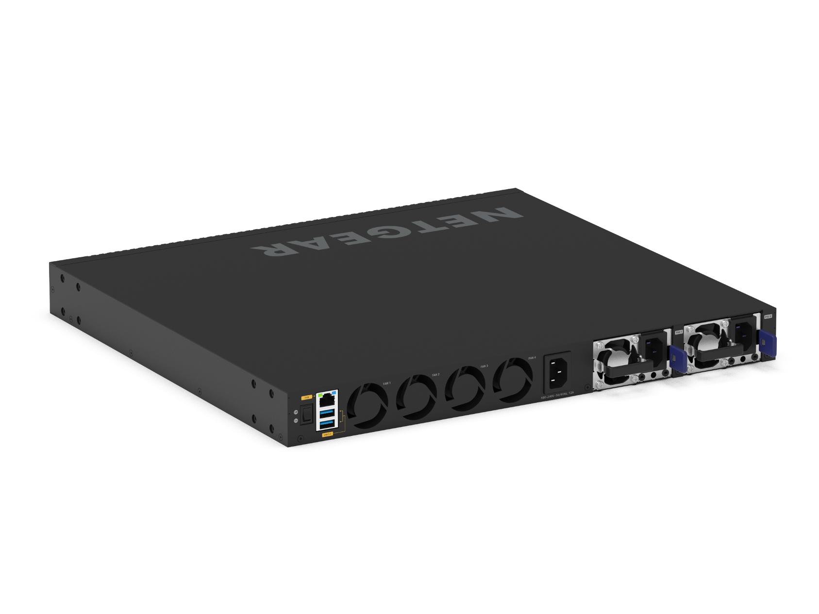 取寄 Netgear MSM4352-100AJS PoE++対応(194W-3314W)2.5Gポート×44  10G/5G/2.5G/1G ポート×4