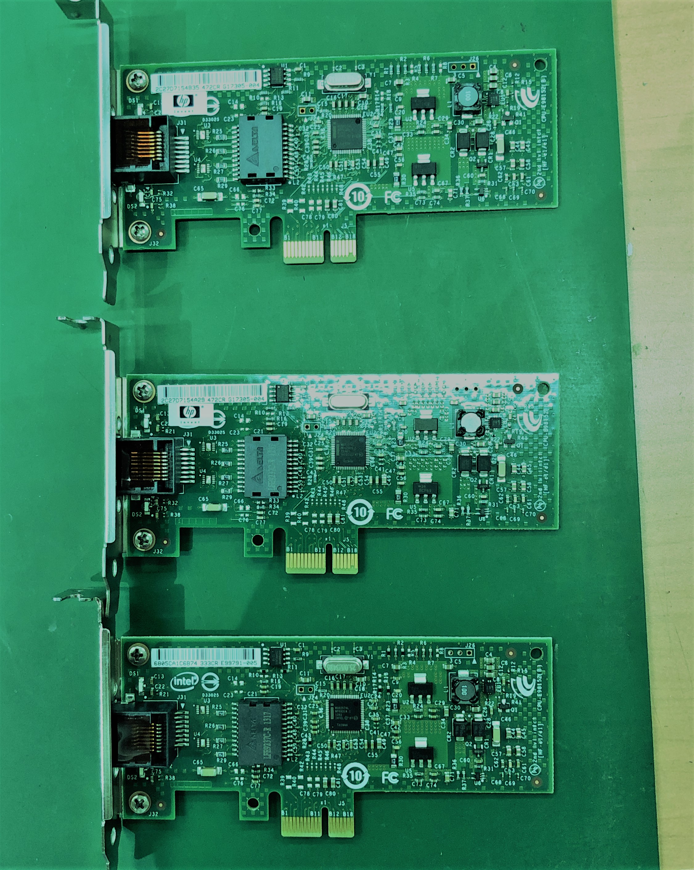 【処分特価】中古 HP NC112T ネットワークカード ロープロファイル 3枚セット