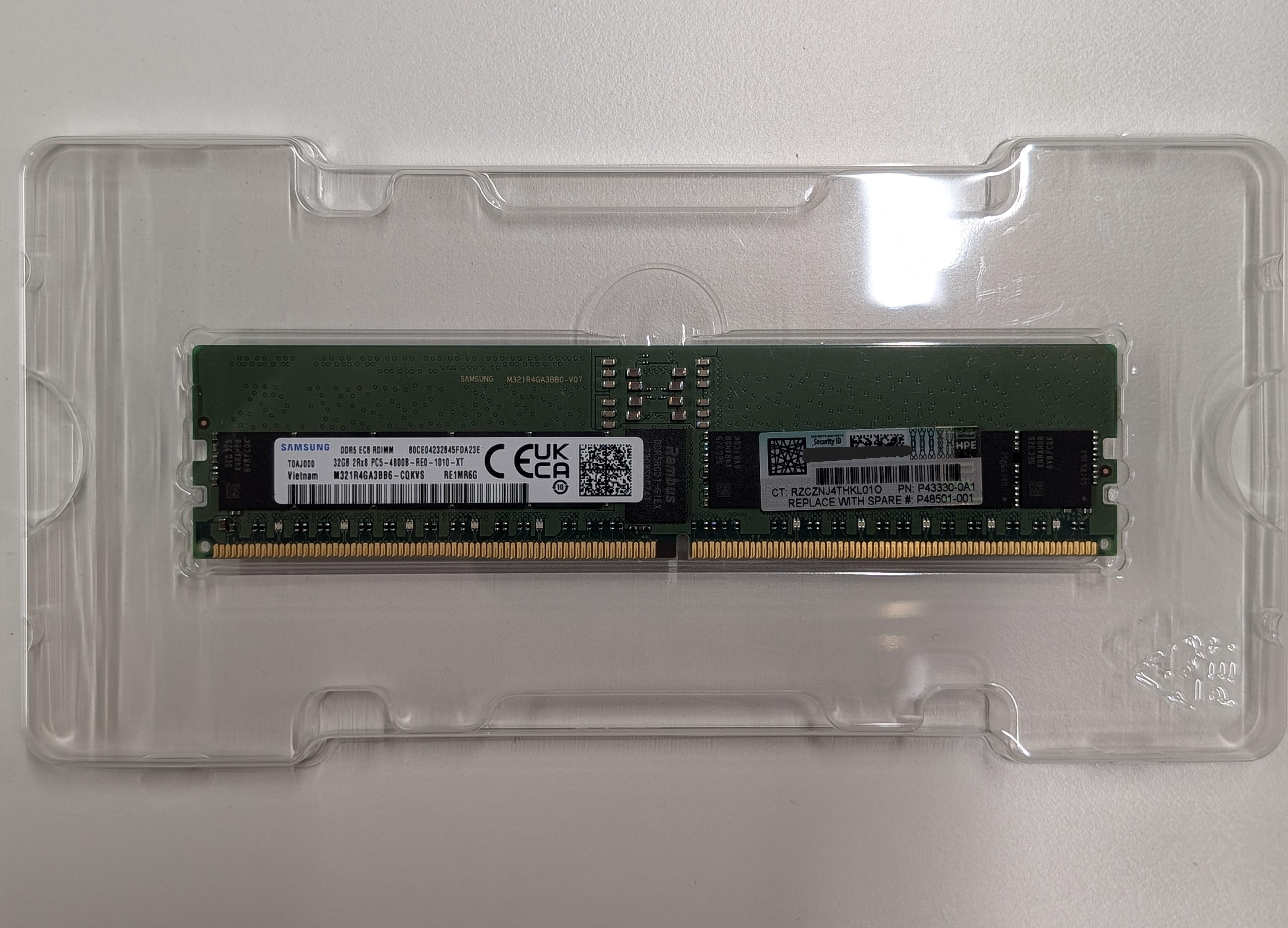 ■並行輸入 取寄■HPE P43328-B21 32GB 2Rx8 PC5-4800B-R Smart Memory Kit