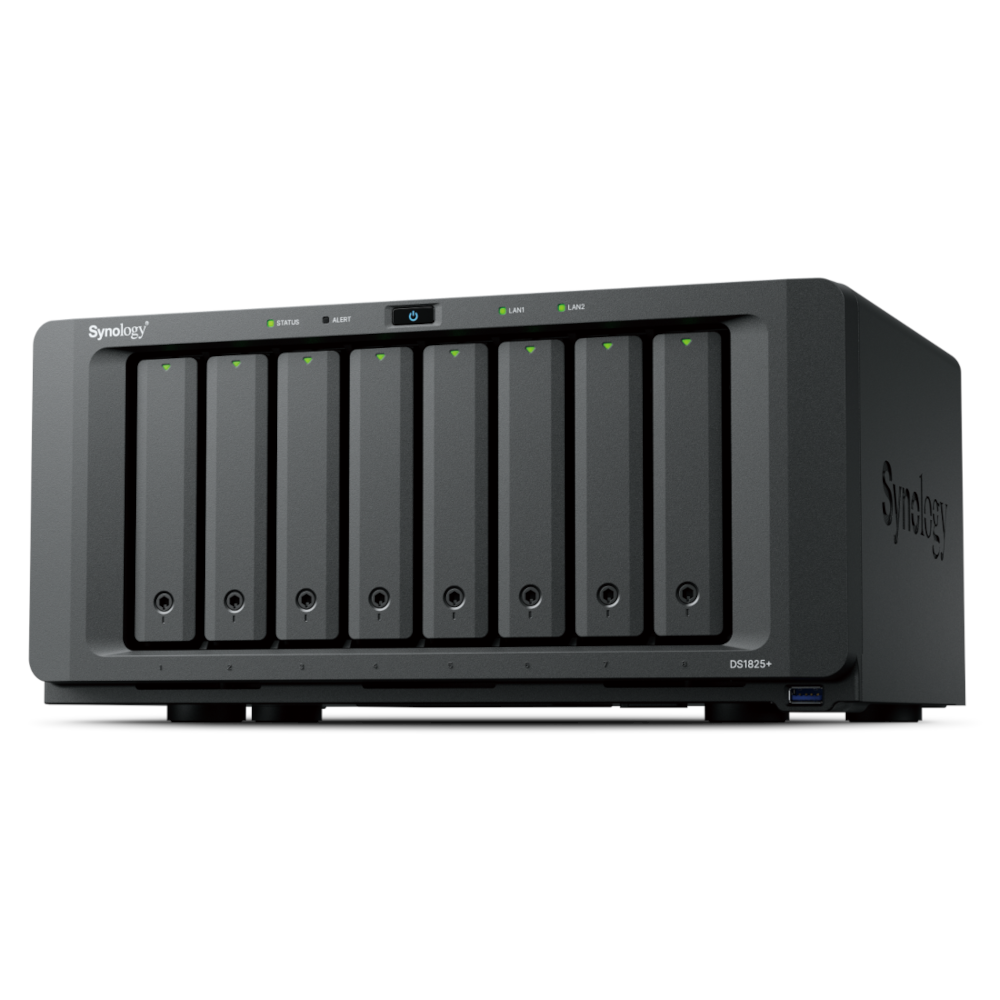 [7月限定価格]【純正HDD＆国内保守付】新品 Synology(シノロジー) DiskStation DS1825+ 標準8GB HDD8TBx2  5年間先出センドバック保守&5年アプリケーションサポートサービス