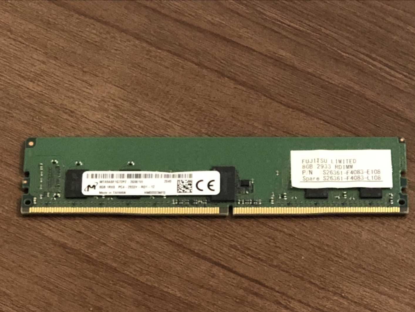 お買得!!【箱無し】 FUJITSU PY-ME08SF2 DDR4-2933 REG 8GB（PYBME08SF2）
