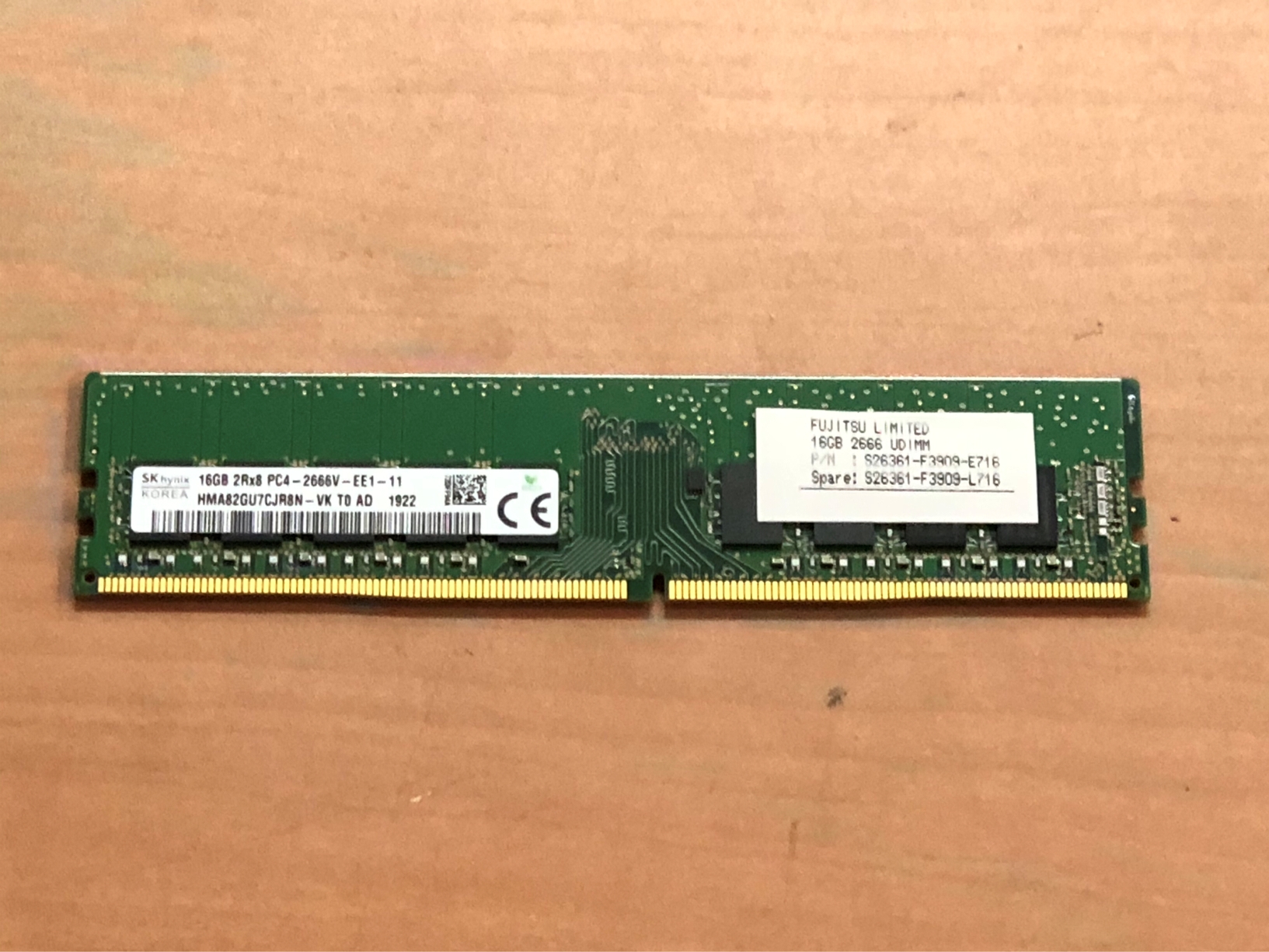 お買得!!【箱無し】 FUJITSU PY-ME16UF DDR4-2666 ECC 16GB（PYBME16UF）