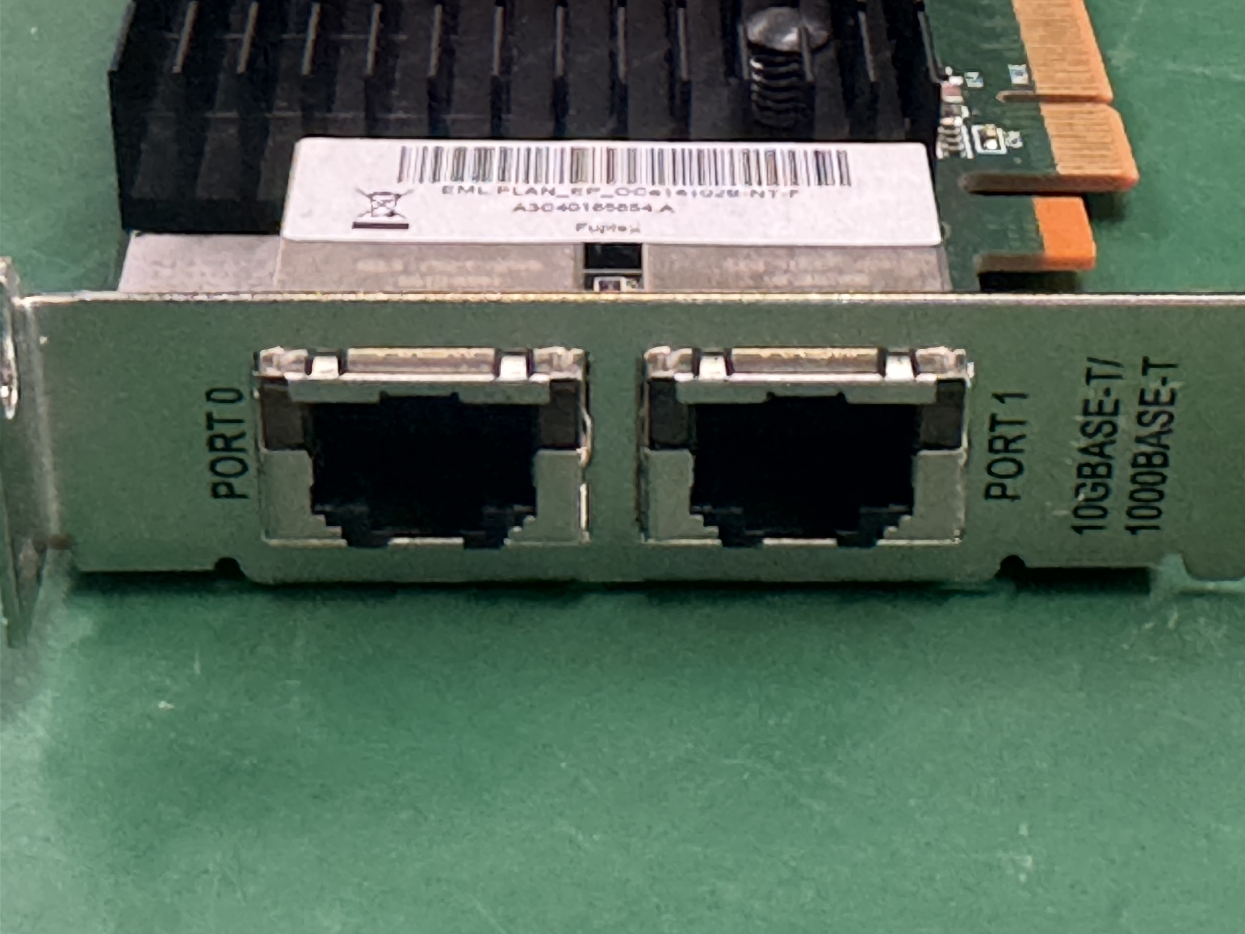 中古 富士通 PY-LA3A2 10Gb-T 2PORT OCe14102B-NT相当品 ロープロファイル