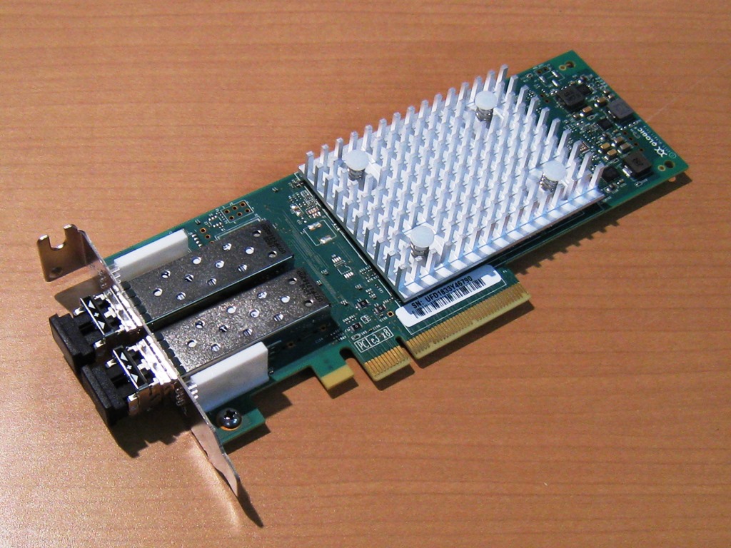 中古 QLOGIC QLE2692 PCI-e 16Gb FC 2CH サーバOEM品 ロープロファイル型