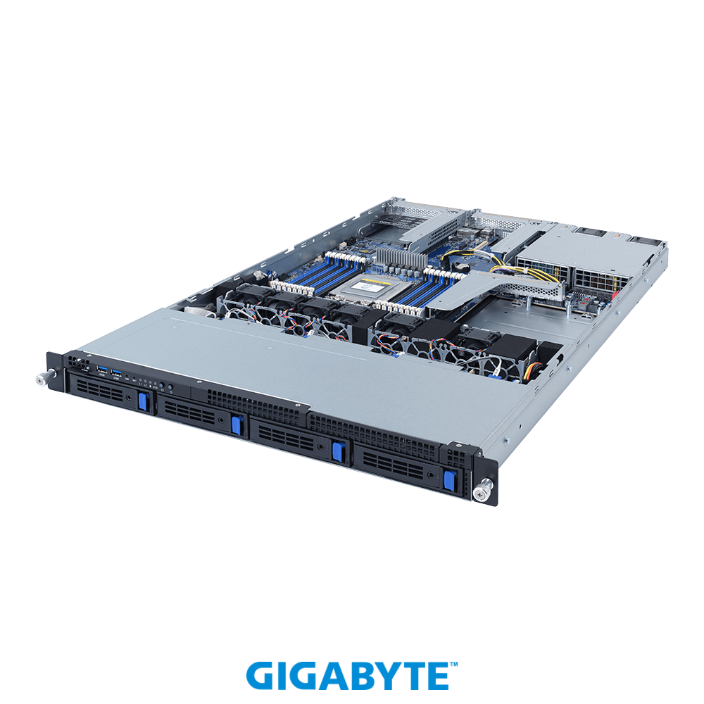 【納期1.5ヶ月 取寄】 Gigabyte R162-ZA0 AMD EPYC 7713 64C 256GB 960GBx2 10G 3YW