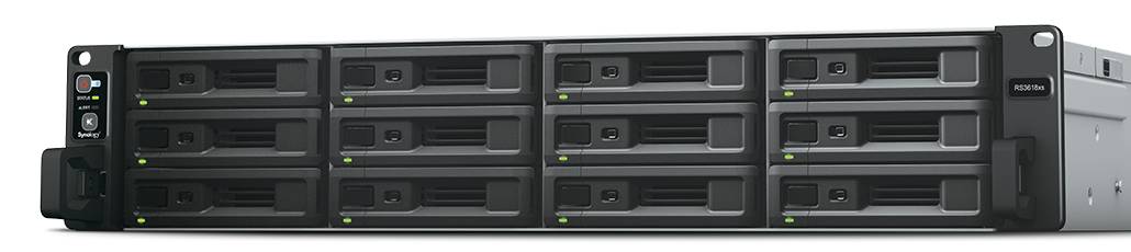 取寄 Synology(シノロジー)RS3618xs 16GB HDD 4TB×12台 5年先出センドバック保守付