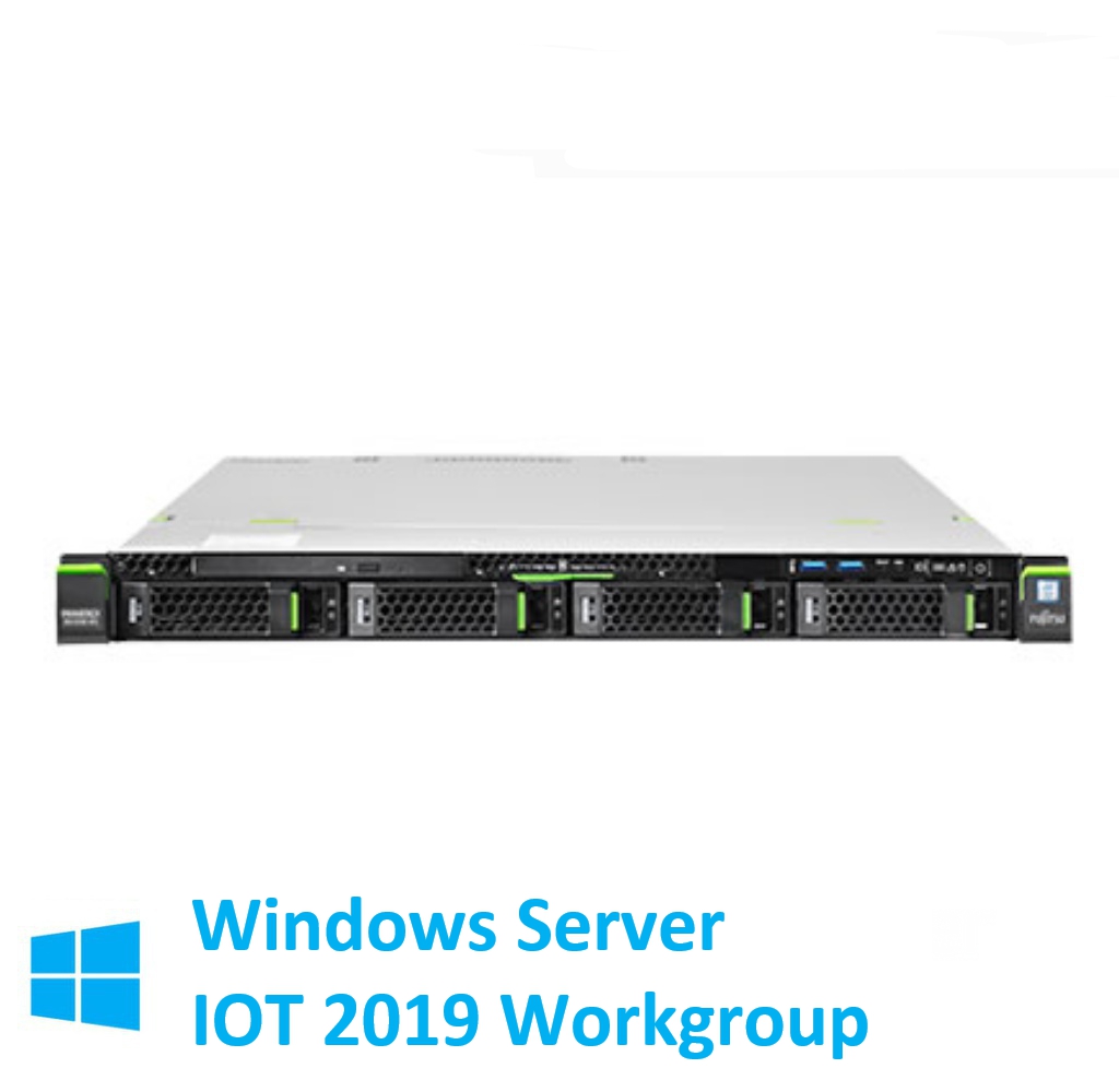 新品 Fujitsu PRIMERGY(プライマジー) RX1330 M4 E-2234 WS IOT2019WG インストール 1TB×2 8GB