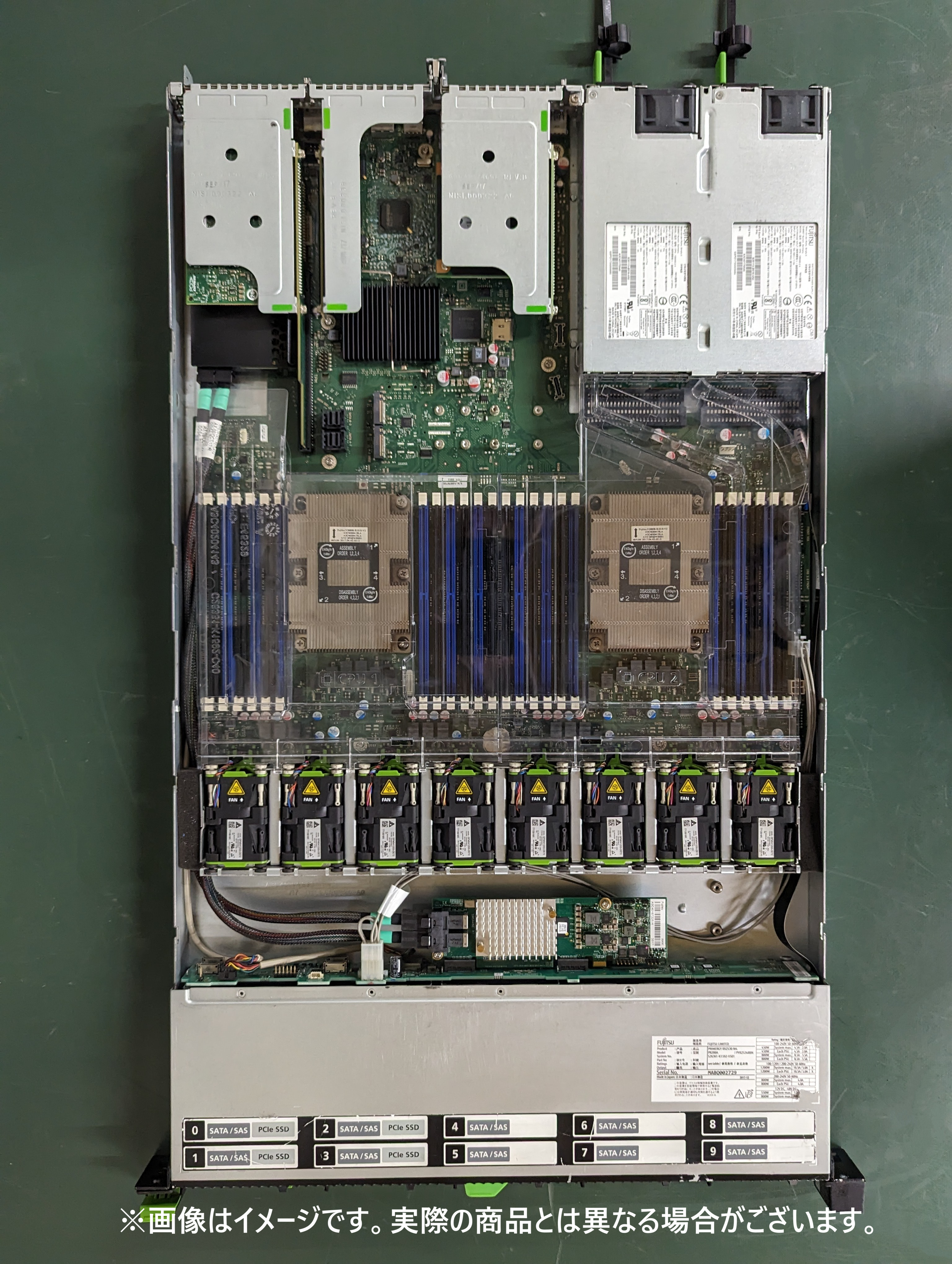 中古 FUJITSU PRIMERGY(プライマジー) RX2530 M4 Gold 6154 2CPU 2.5x4 1YW