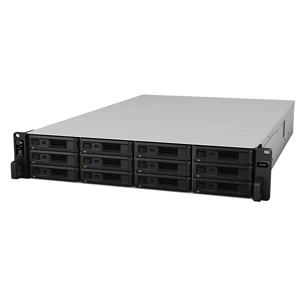 【純正HDD&国内保守付】Synology(シノロジー) SA3200D デュアルコントローラ NL-SAS 8TBx12 5年間訪問修理 カスタムモデル