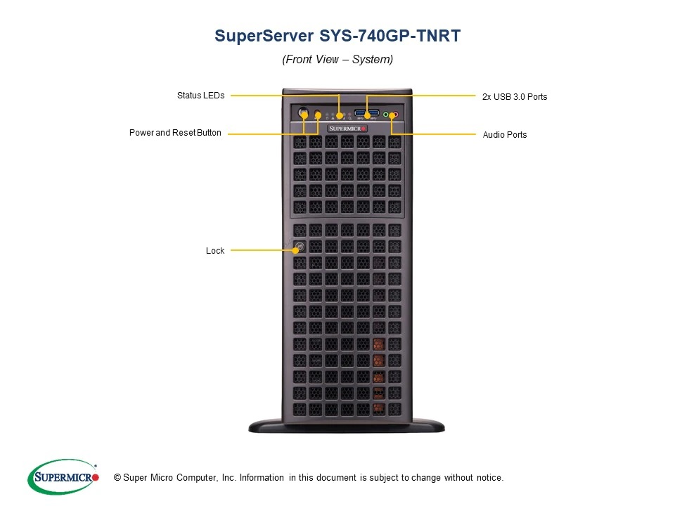 【OTTO_WS】SYS-740GP-TNRT XG6354 2CPU A6000 4式 搭載タワー型モデル１