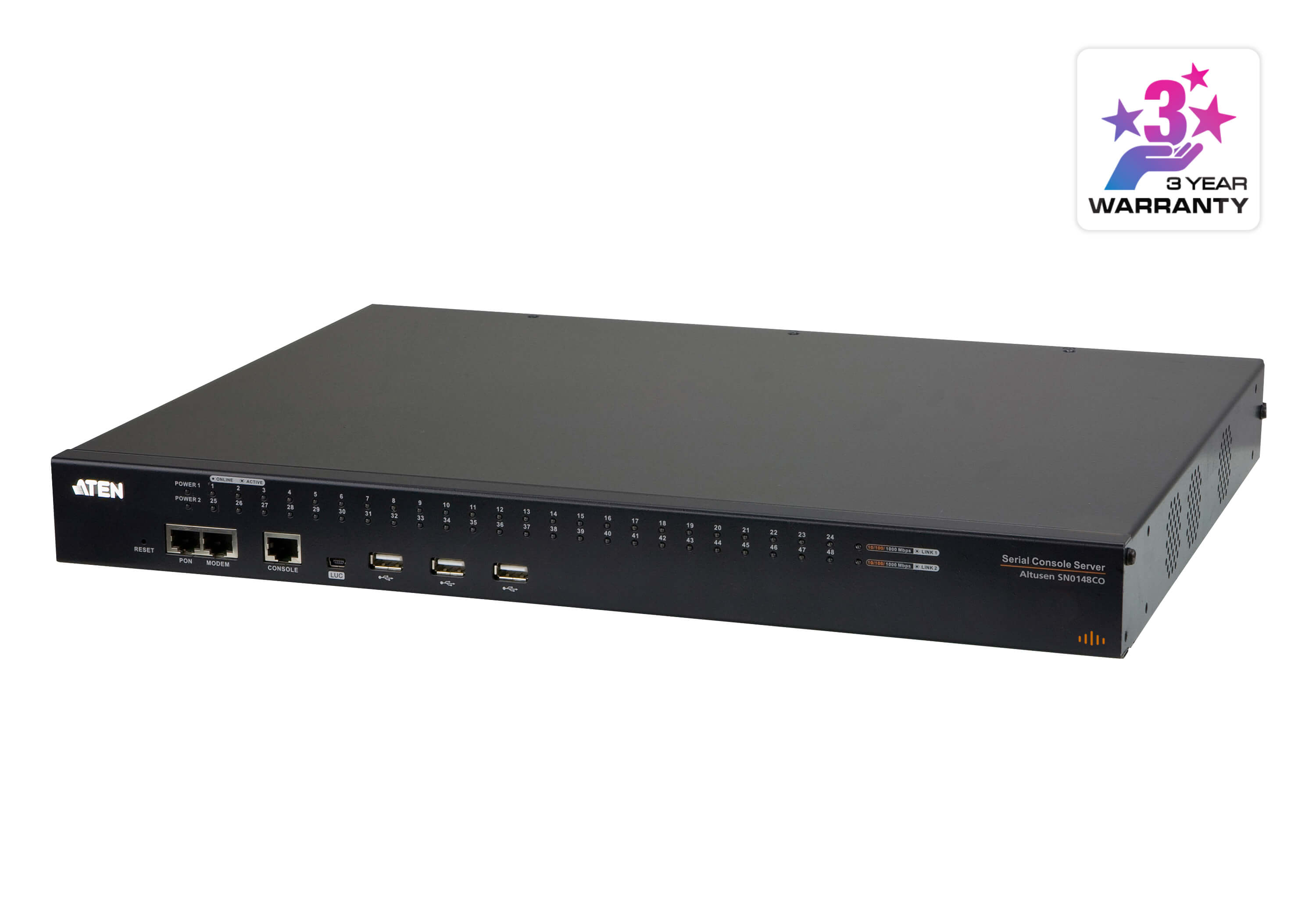 取寄 ATEN SN0148CO 48ポート シリアルコンソールサーバーー