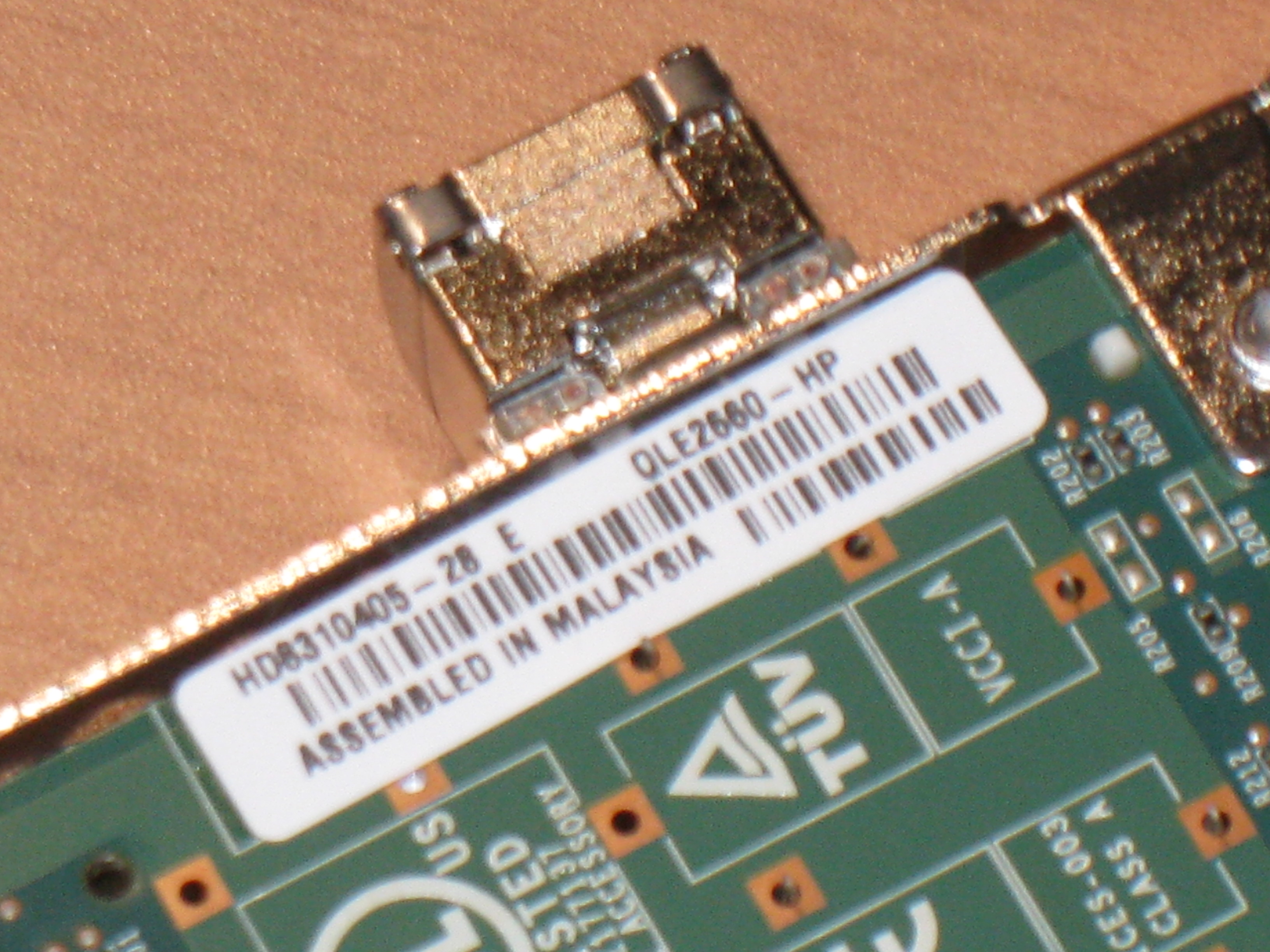 中古 HP QW971A(699764-001) SN1000Q 16Gb Single Port FC HBA GBIC無し