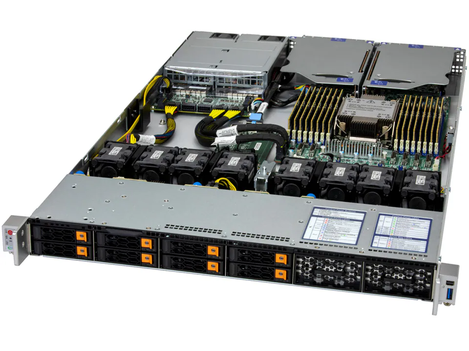 取寄 SuperMicro SYS-112C-TN Xeon 6530P 32コア 1CPU 128GB 960GBx2 NVIDIA L4搭載 LLM汎用サーバー