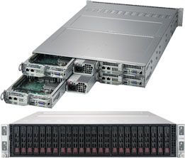 新品 SuperMicro SYS-2029TP-HTR 2U TwinPro 2.5 4Node