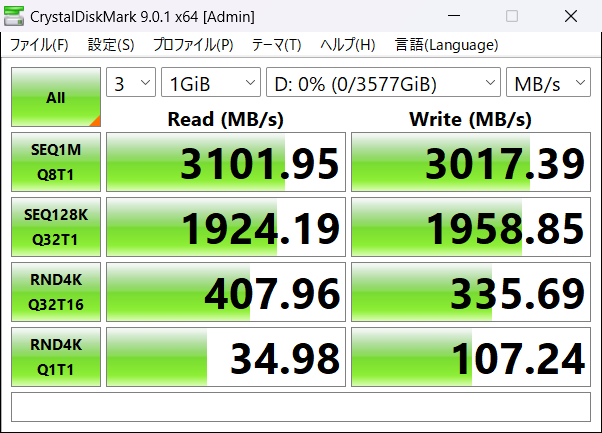 中古 サンダーボルトーNVMe U.3変換 外付けデバイス