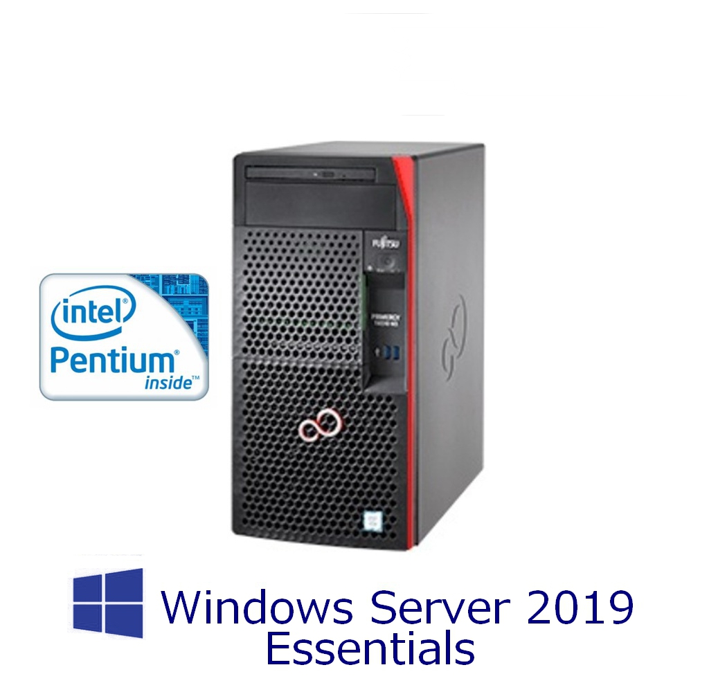 新品 Fujitsu PRIMERGY TX1310 M3 Pentium G4560 2TBx2 4GB WinSVR2019 Essential インストール済