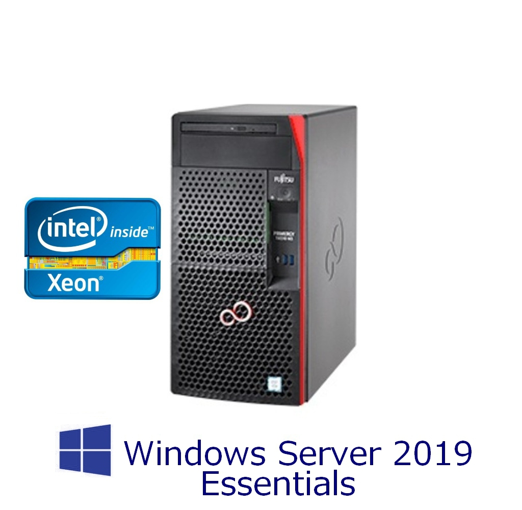 Fujitsu PRIMERGY(プライマジー) TX1310 M3 Xeon E3-1225V6 2TBx2 16GB WinSVR2019 Essential インストール済