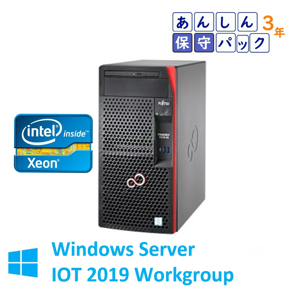 新品 Fujitsu PRIMERGY TX1310 M3 Xeon E3-1225V6 WS IOT2019WG インストール 純正1TBx2 3年保守 ファイルサーバモデル