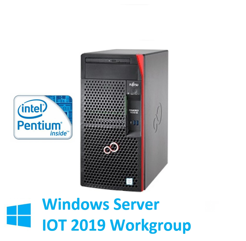 【短納期】Fujitsu PRIMERGY(プライマジー) TX1310 M5 Xeon E-2324G WS IOT2019WG インストール 8GB 4TBx2