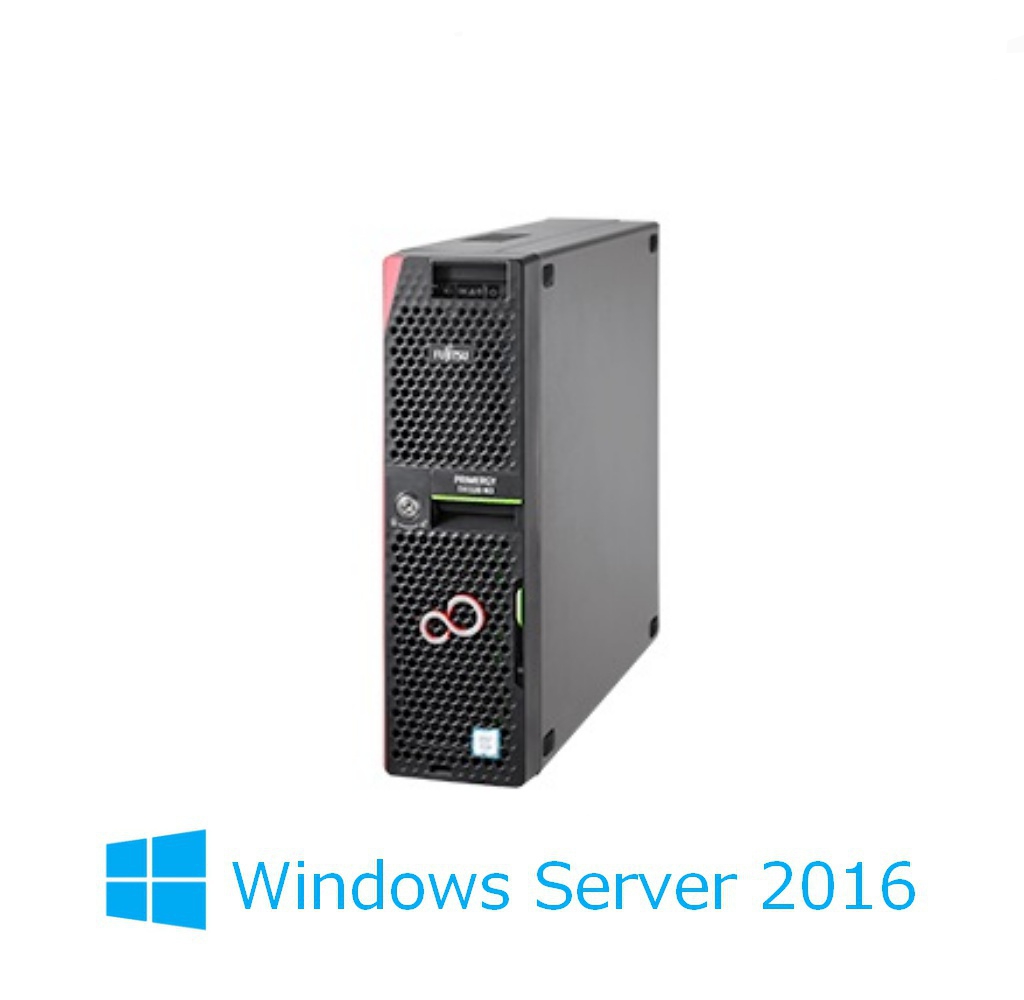 新品 Fujitsu PRIMERGY(プライマジー) TX1320 M4 E-2134 + WindowsServer2016Stdバンドルモデル