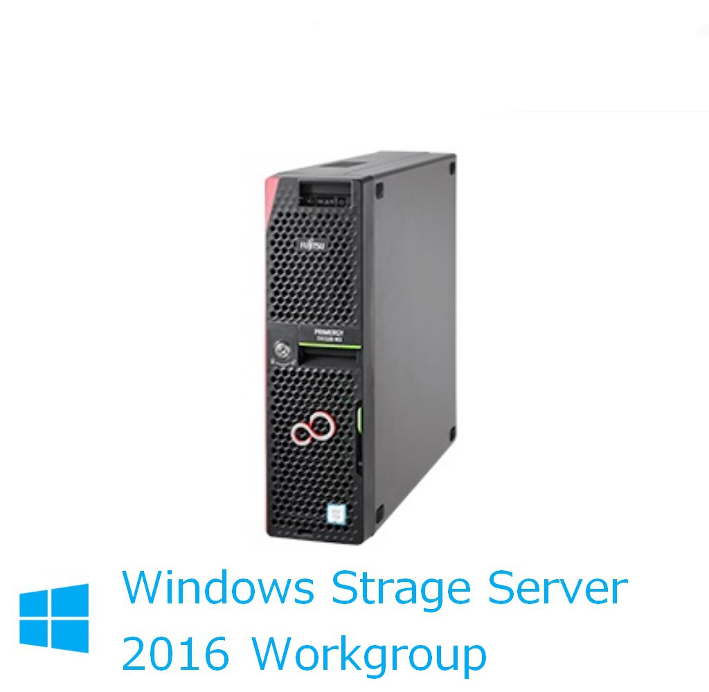 新品 Fujitsu PRIMERGY TX1320 M4 E-2134 8GB 1TBx2 Windows Storage Server 2016WG