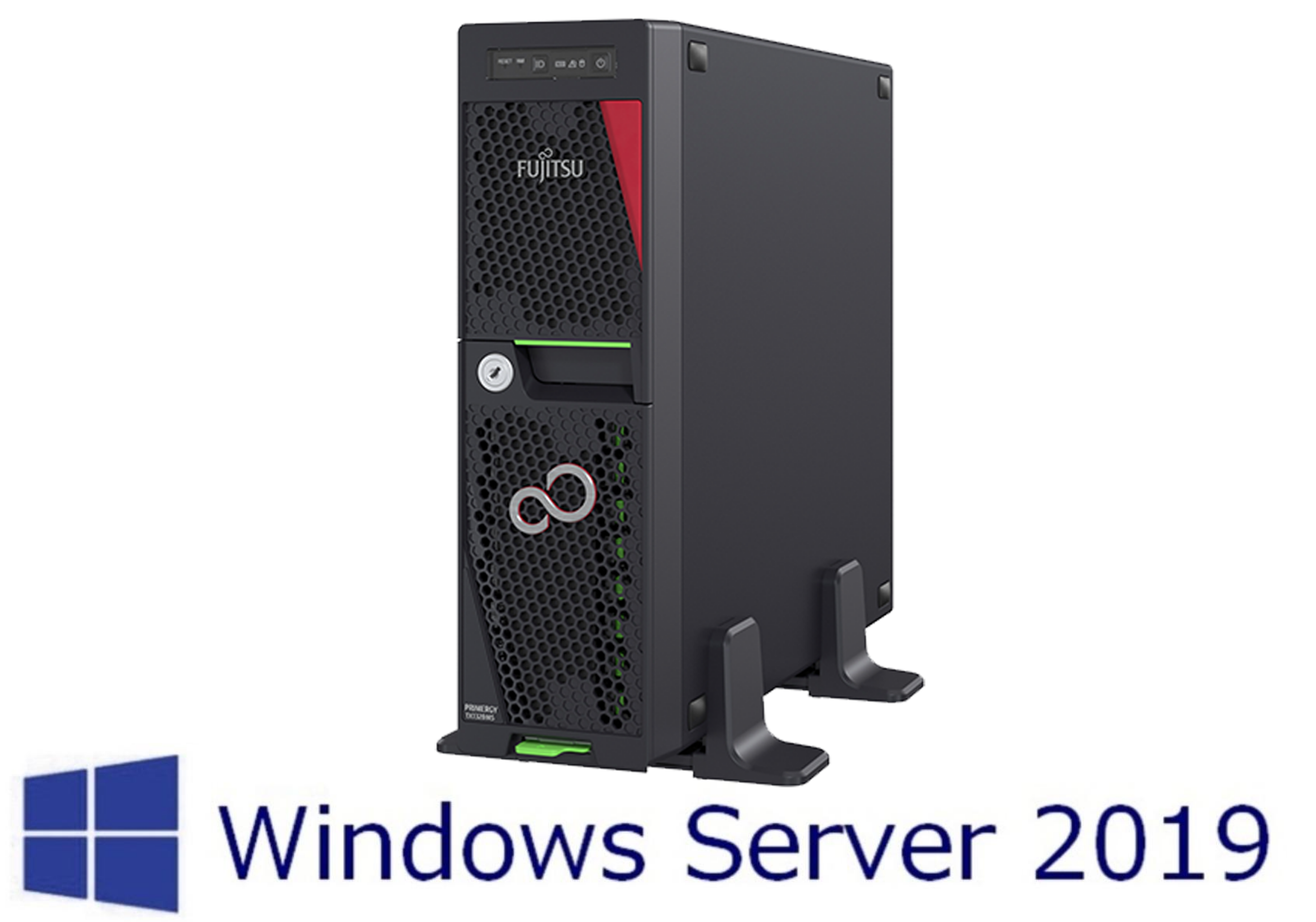 新品 Fujitsu PRIMERGY(プライマジー) TX1320 M5 Xeon E-2336 2.8GHz 6C/12T 16GB 960GBx2 SSD RAID 500Wx2 WS2019