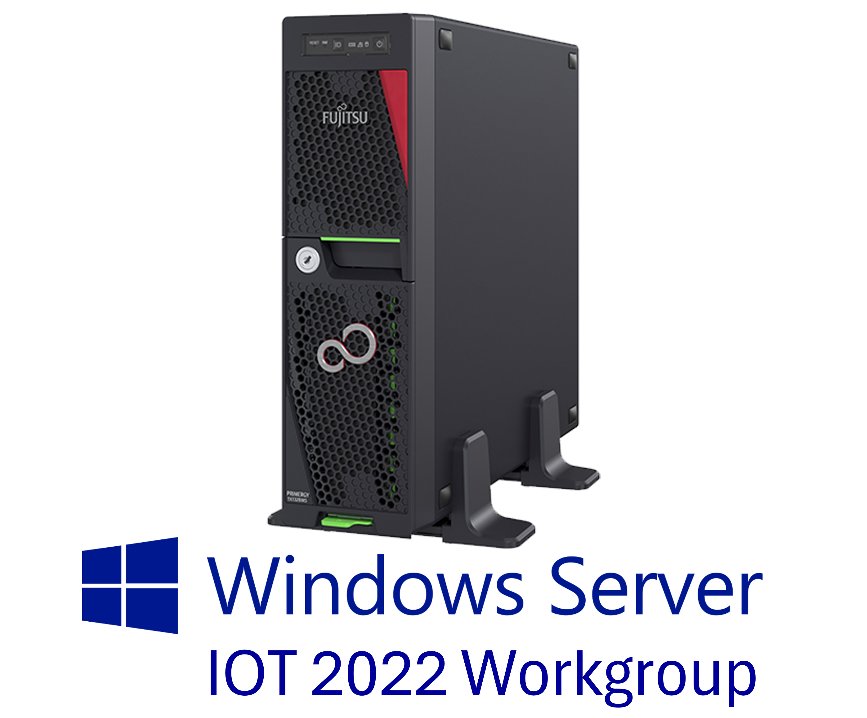 Fujitsu PRIMERGY(プライマジー) TX1320 M5 3.5インチ Xeon  E-2314 WS IOT2022WG インストール 16GB 4TBx2