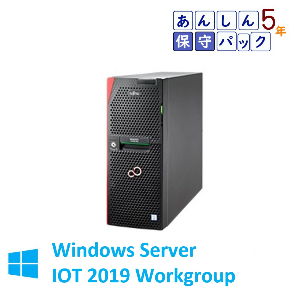 新品 Fujitsu PRIMERGY(プライマジー) TX1330 M4 E-2224 WS IOT2019WG インストール 純正1TBx4 8GB 5年保守