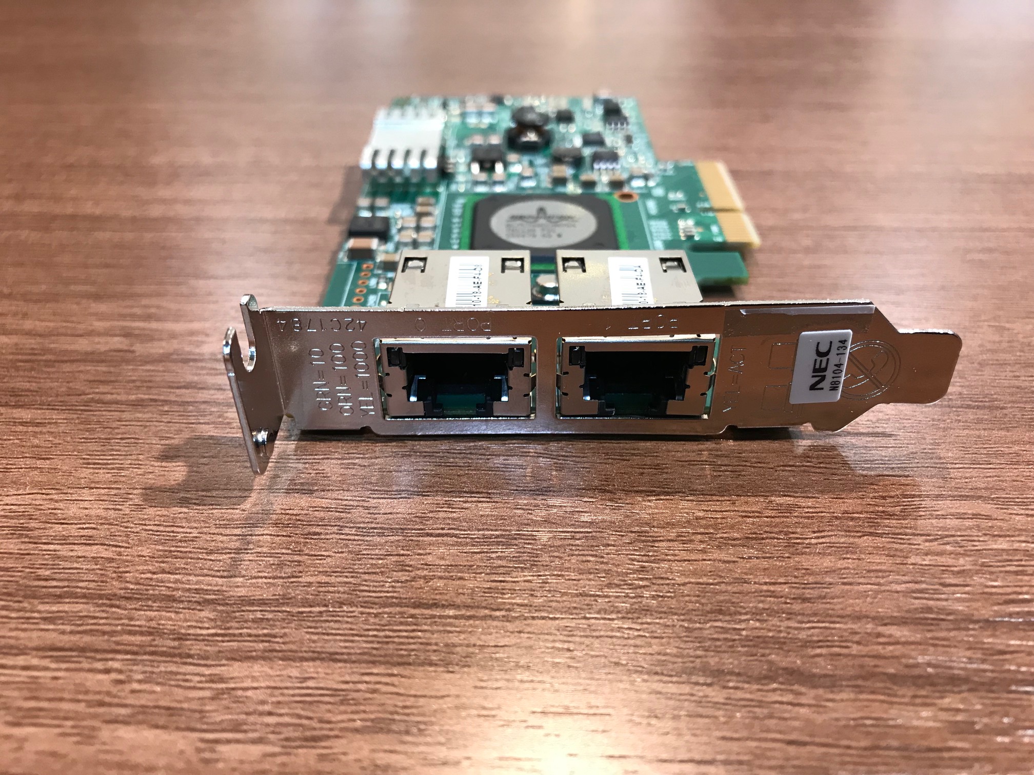 中古 NEC N8104-134 1000Tx2 ロープロファイル