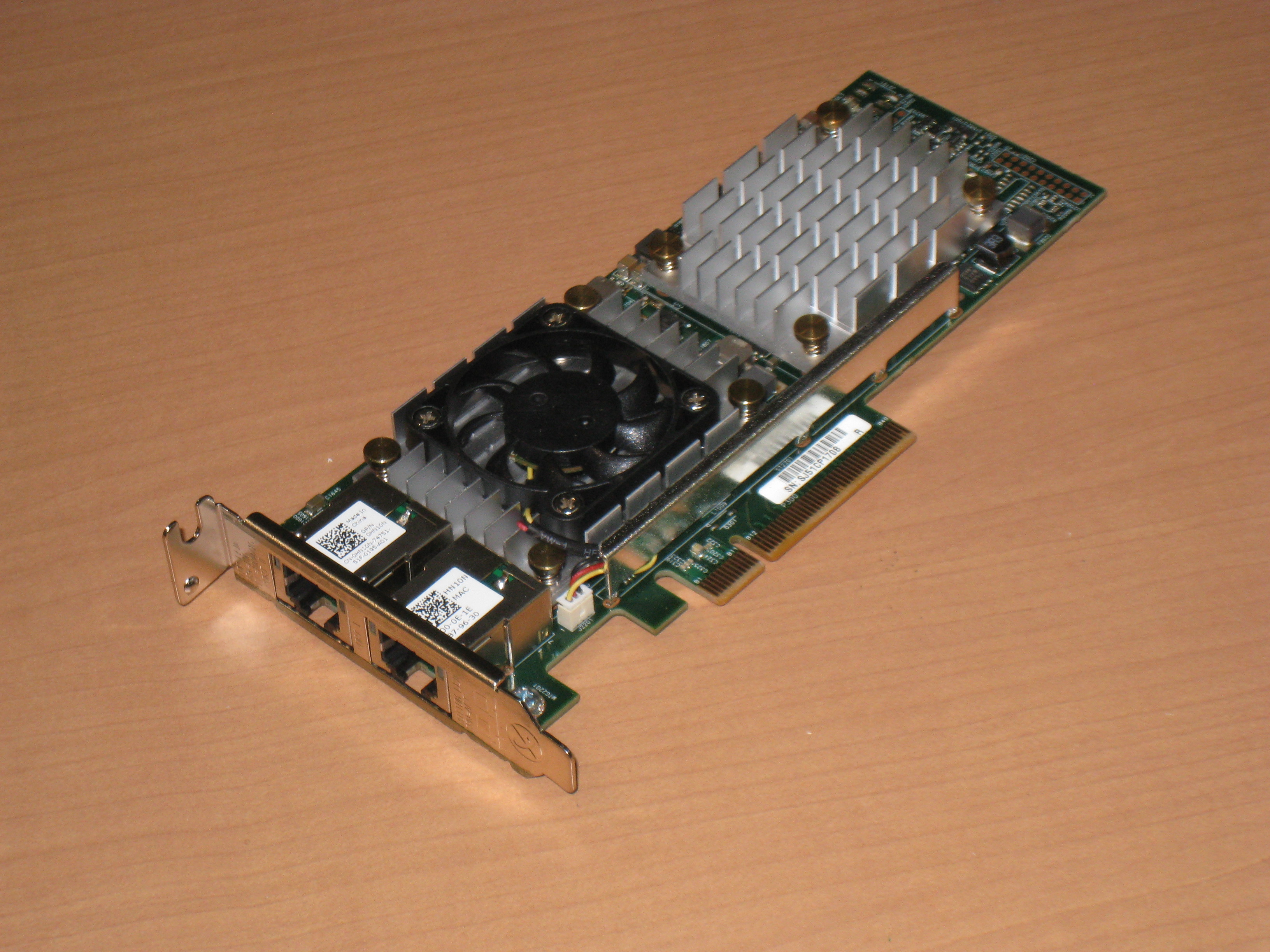 中古 Broadcom BCM957810A 1008G 10Gb-T 2ポート ロープロファイル