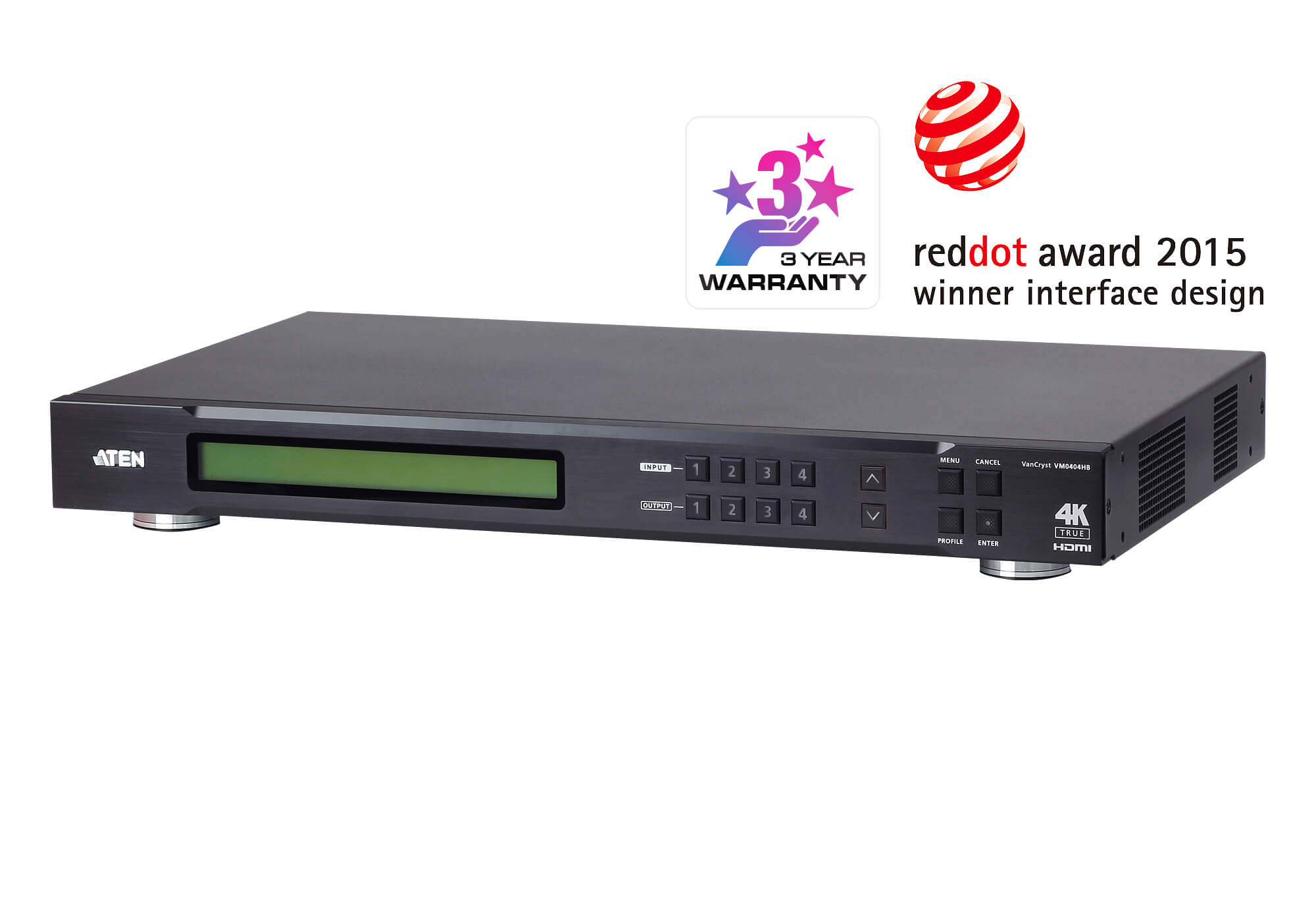 取寄 ATEN VM0404HB 4入力4出力HDMIマトリックススイッチャー(True 4K対応)