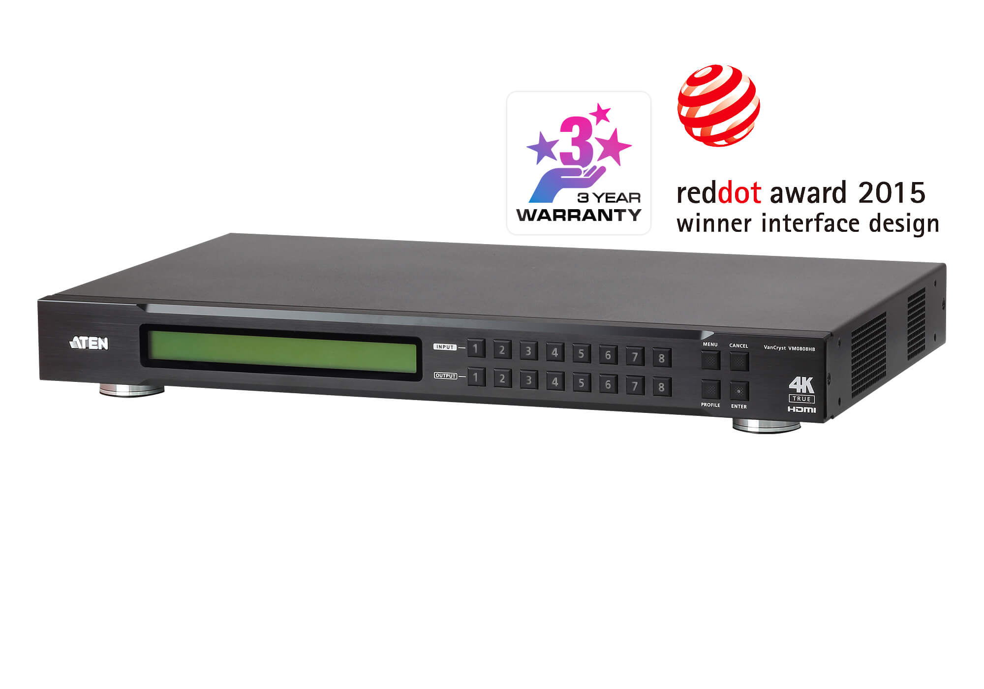 取寄 ATEN VM0808HB 8入力8出力HDMIマトリックススイッチャー(True 4K対応)