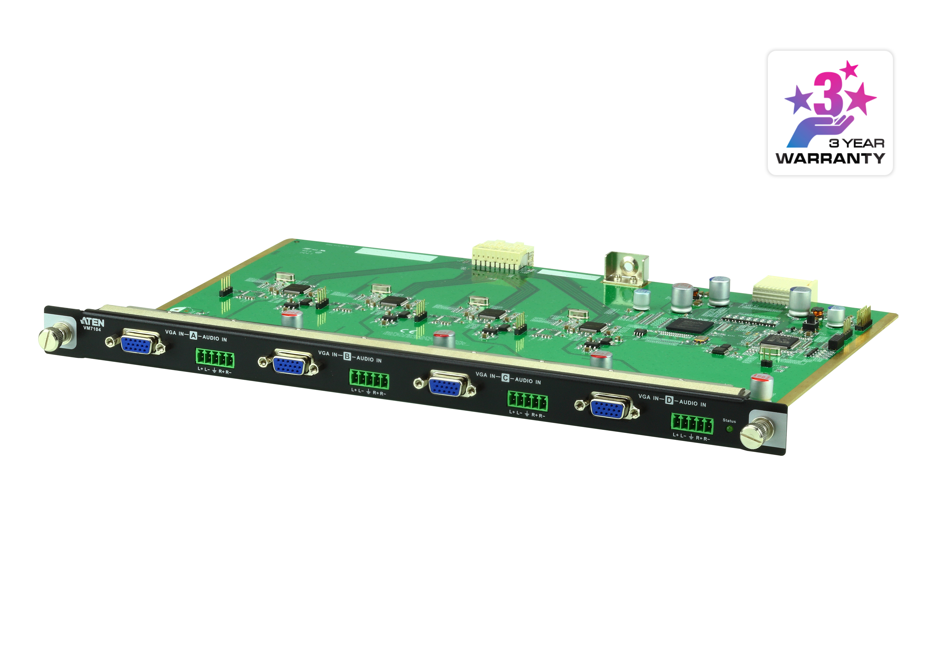 取寄 ATEN VM7104 VM1600用4ポートアナログVGA・オーディオ入力ボード