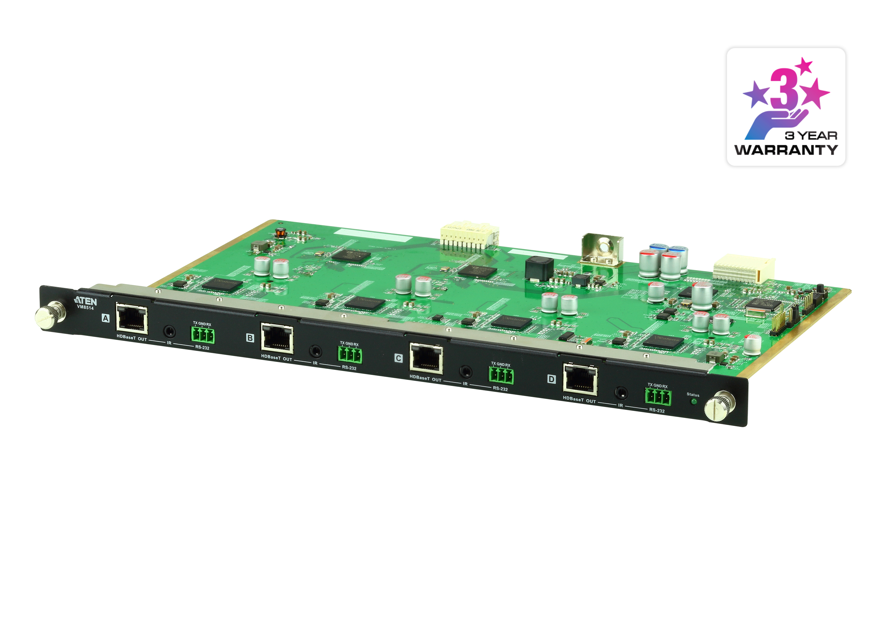 取寄 ATEN VM8514 VM1600用4ポートHDBaseT対応出力ボード