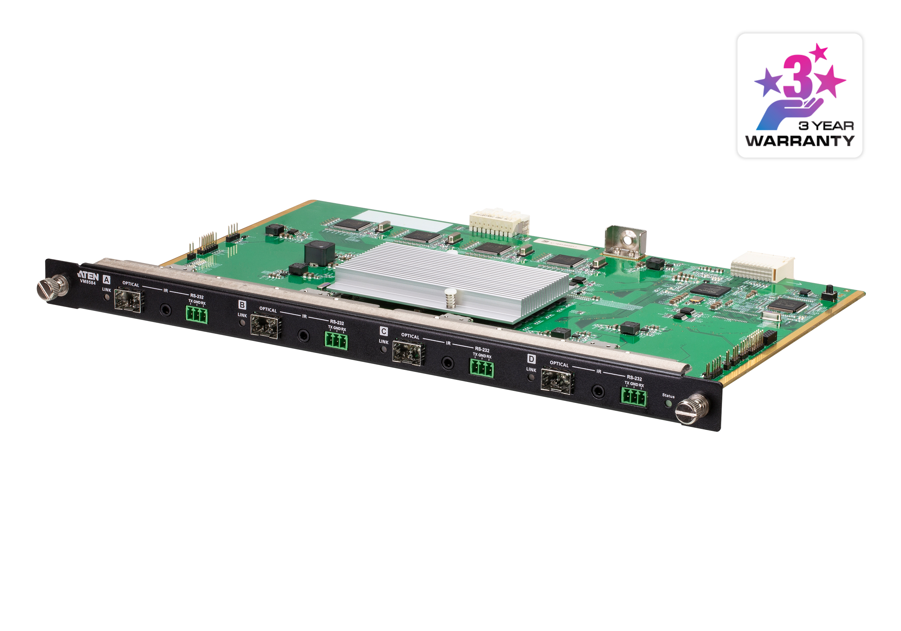取寄 ATEN VM8584K2 4ポート10G光ファイバー出力ボード(シングルモード)