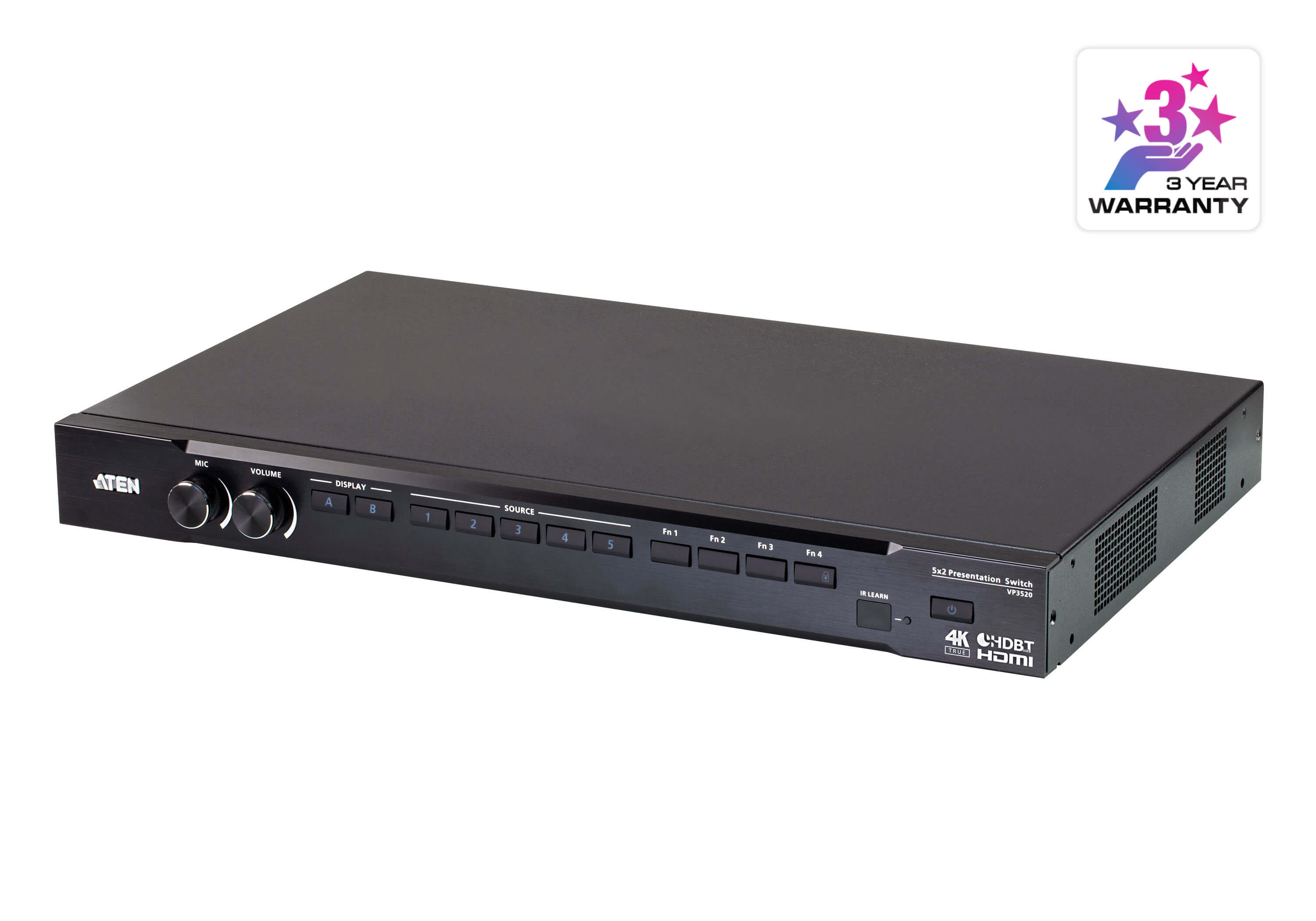 取寄 ATEN VP3520 5 x 2 True 4K Seamless Presentation Matrix Switch with Control