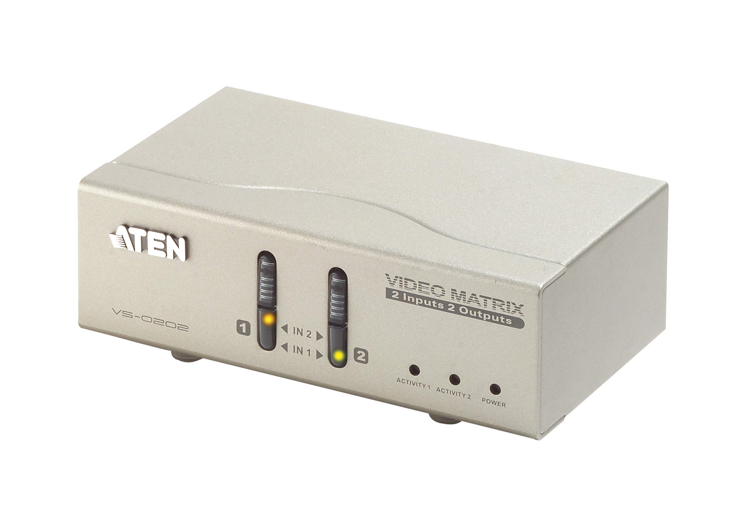 取寄 ATEN VS0202 2入力2出力オーディオ・ビデオマトリックススイッチャー