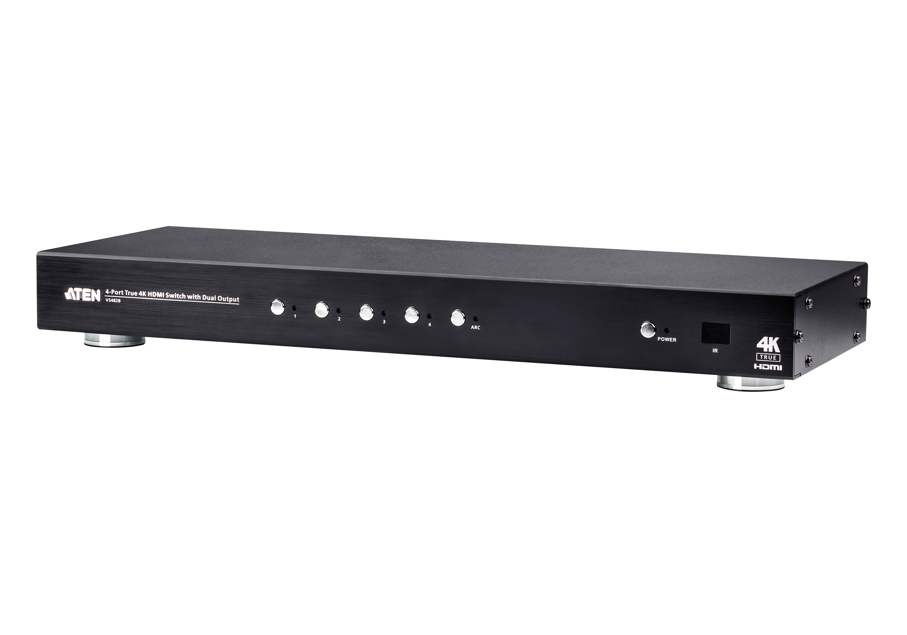 取寄 ATEN VS482B 4入力HDMIスイッチャー(デュアル出力、4K60p対応)