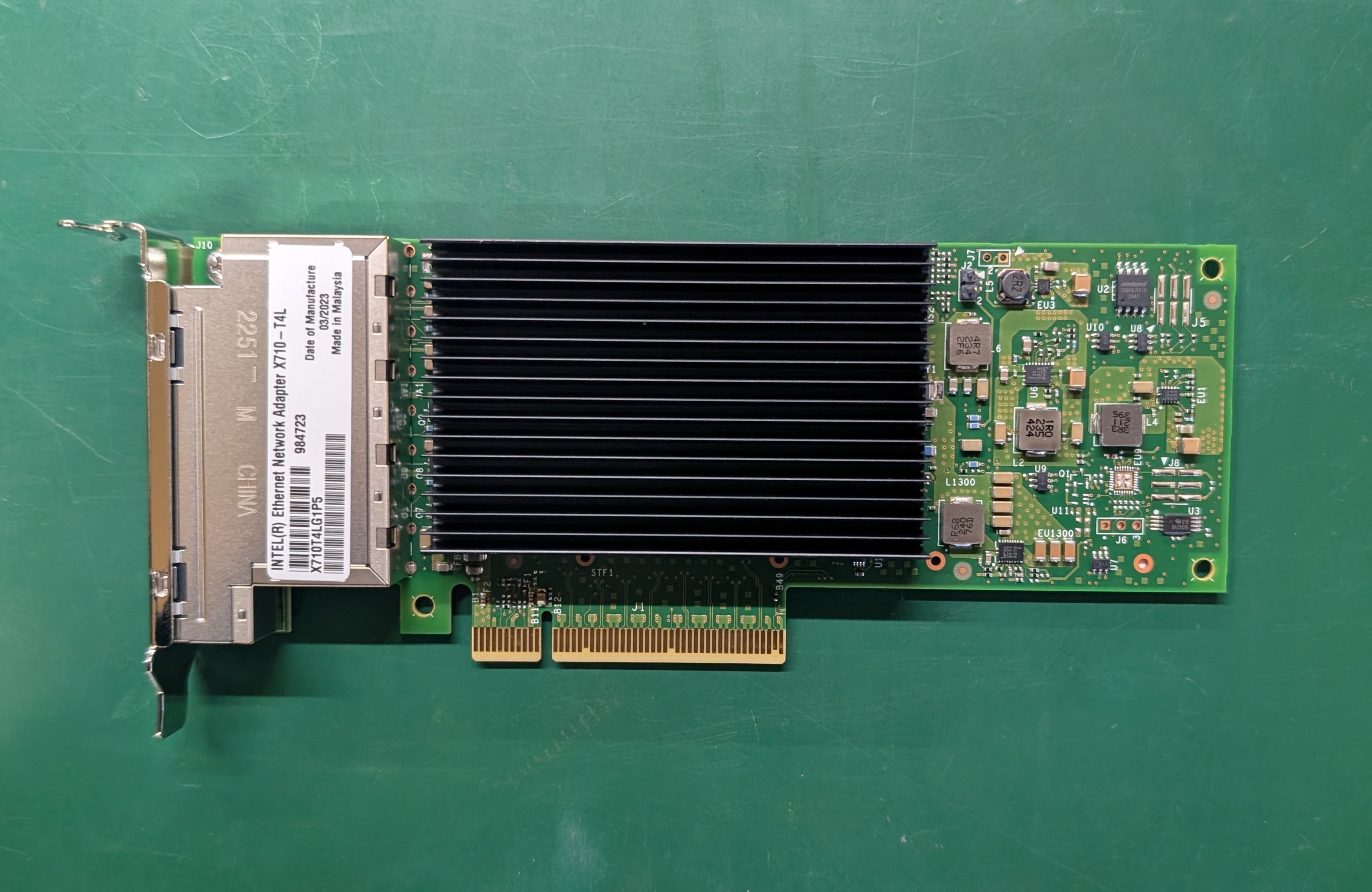 中古 Intel X710-T4L ロープロファイルのみ