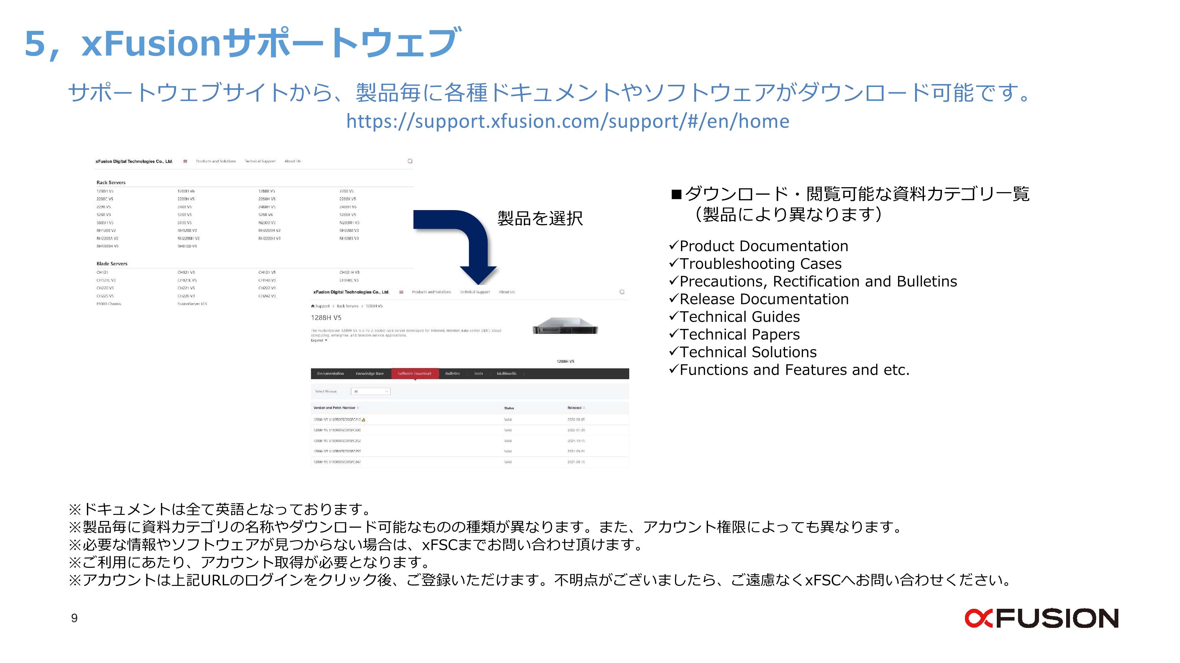 xFusionサーバー / 訪問修理詳細表
