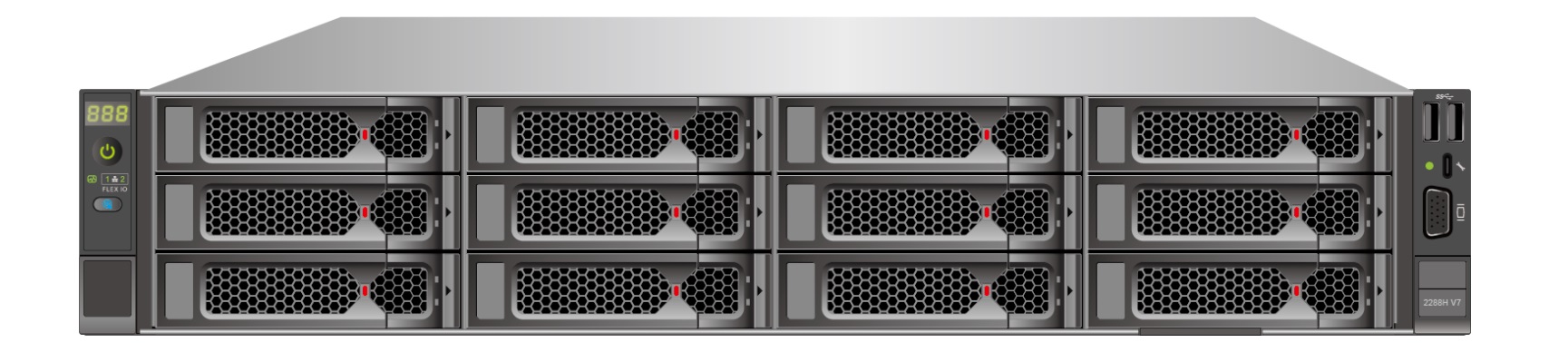 新品 xFusion FusionServer 2288H V7 S4514Y 2GHz 16C 1CPU 64GB 3.5x12ベイ 480GBx2